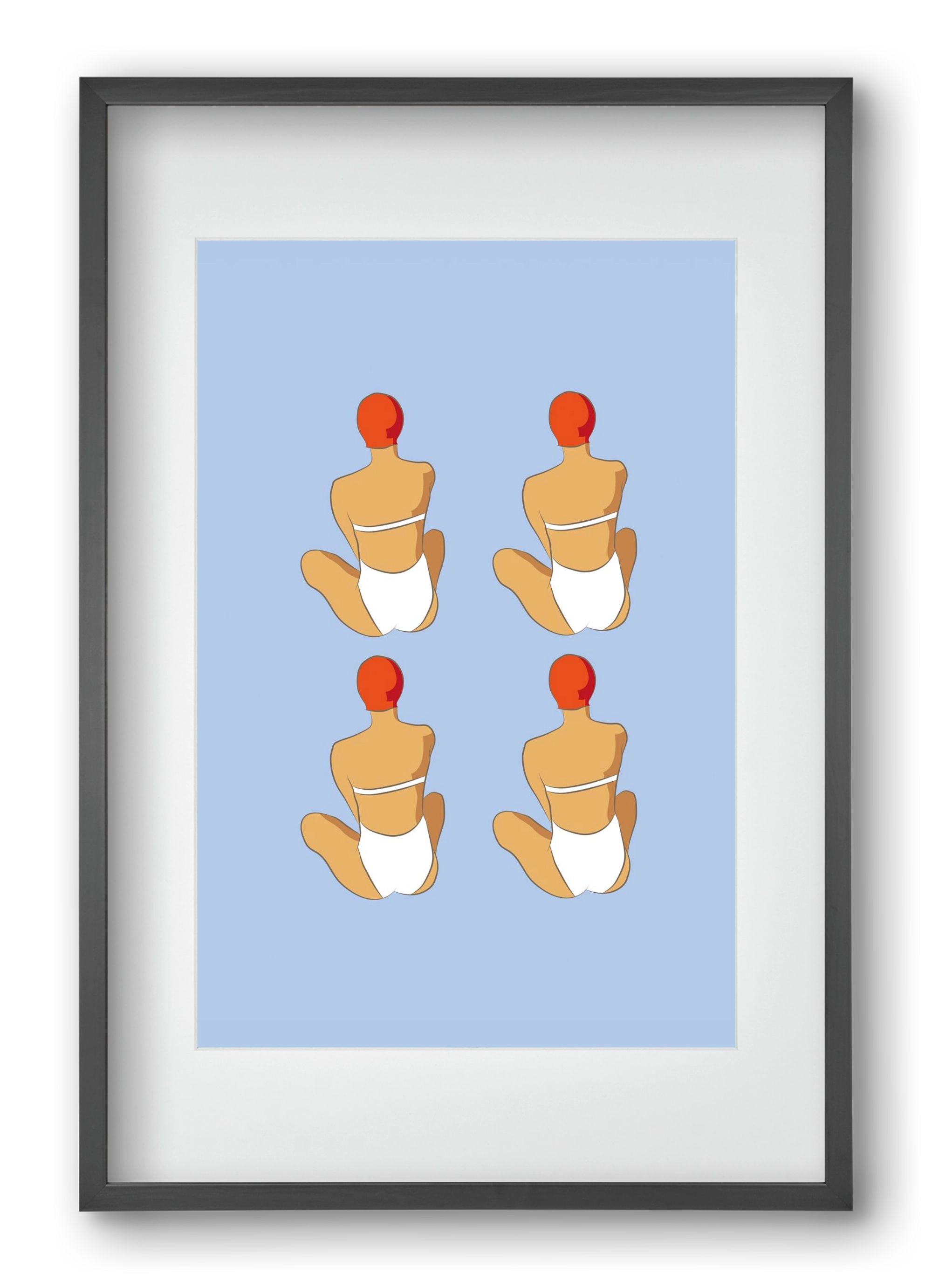 Beach 2, 40x60 cm (30x45 cm), Fekete keret, paszpartuval