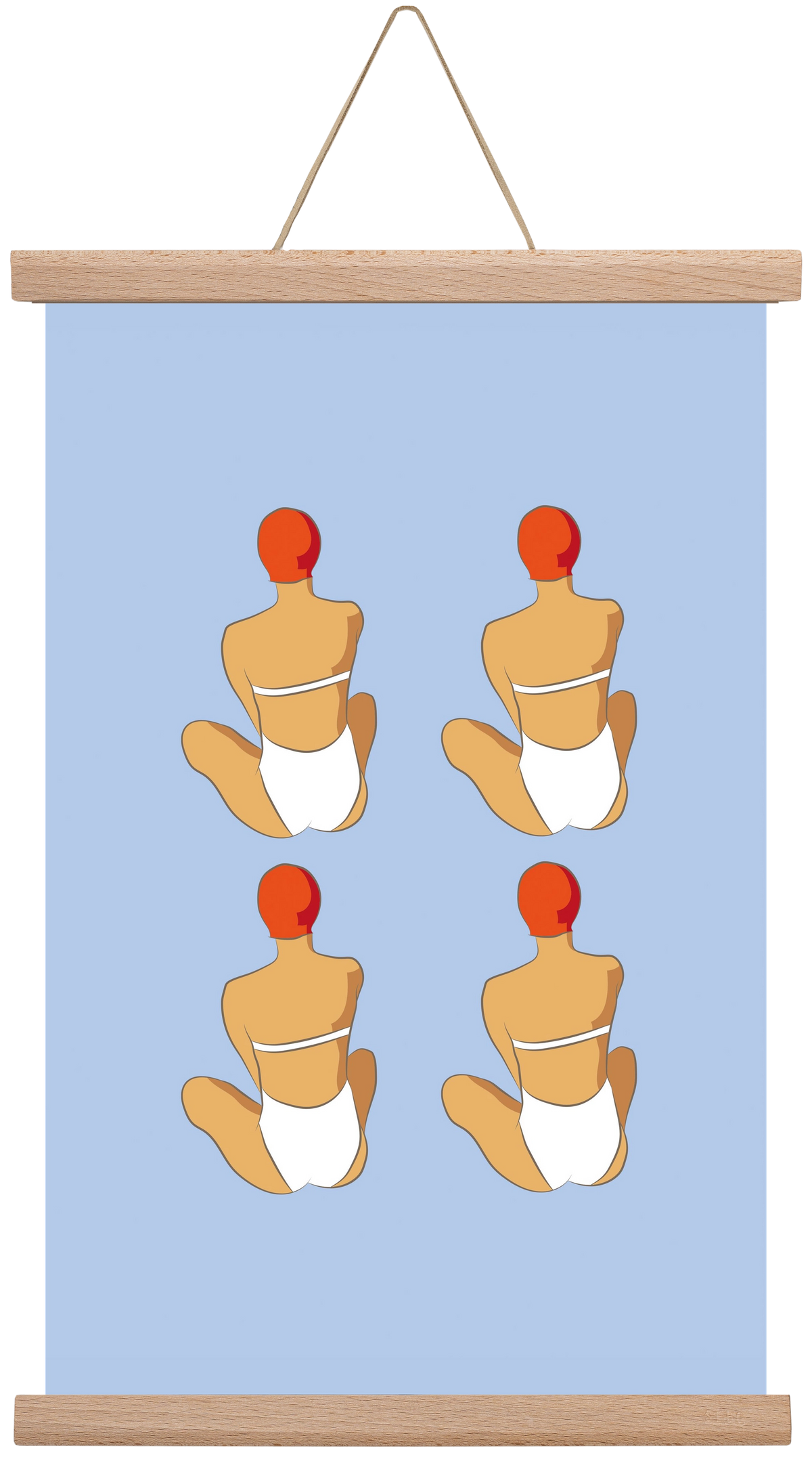 Beach 2, 30x45 cm (30x45 cm), Tölgy akasztó