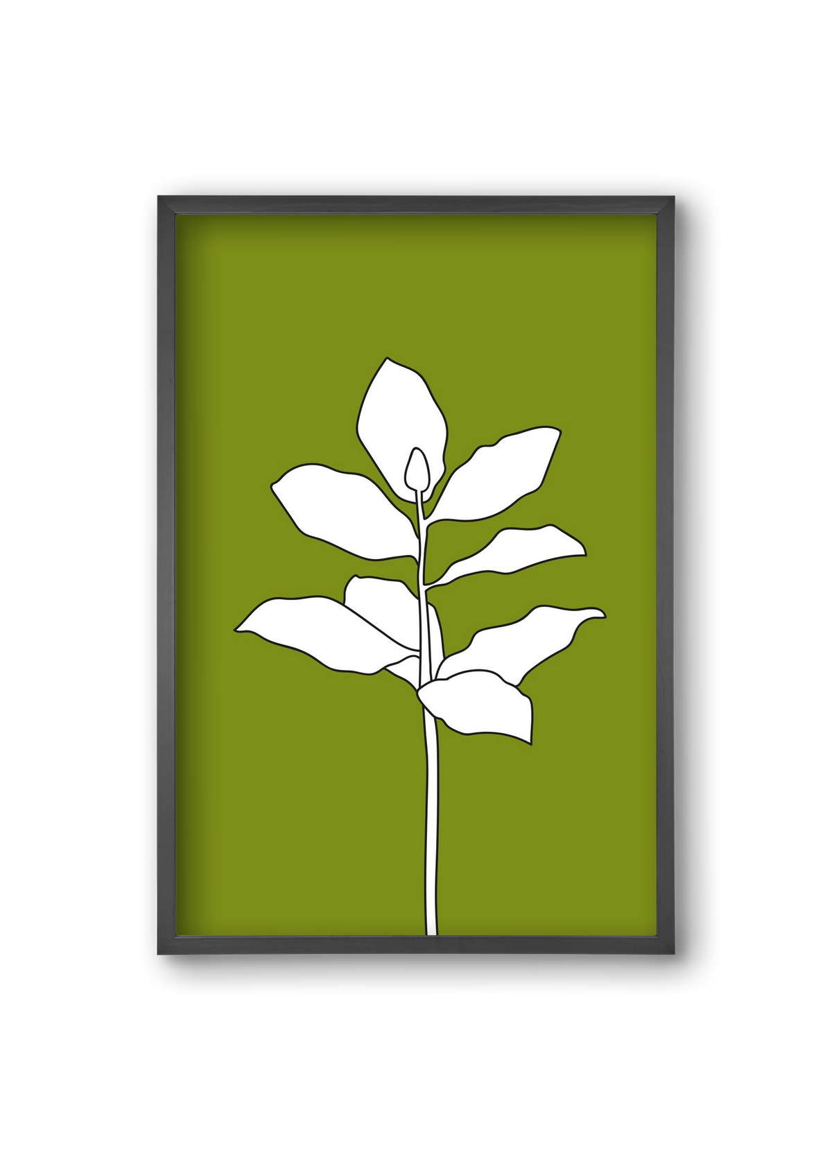 Magnolia 1, 20x30 cm (20x30 cm), Fekete keret