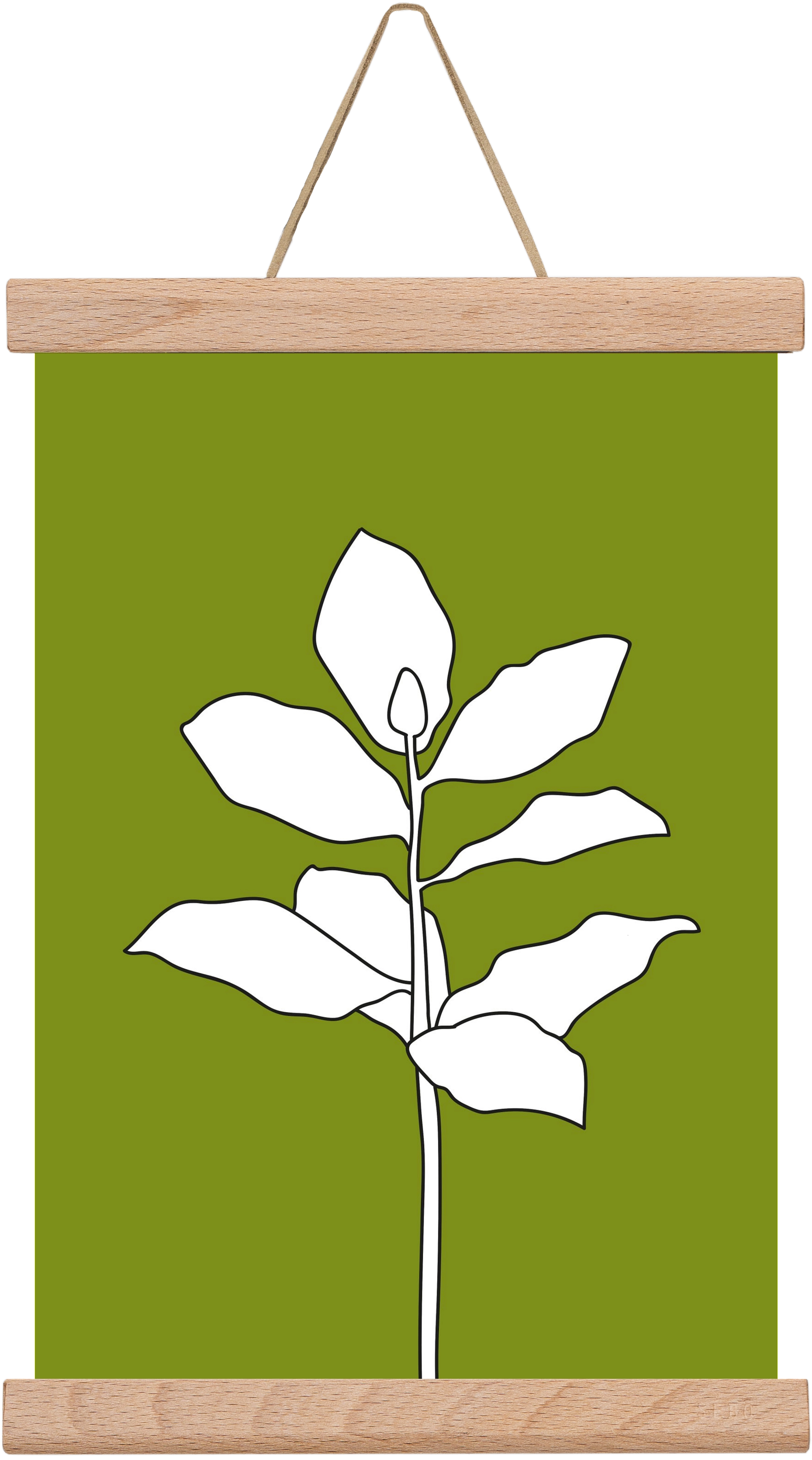 Magnolia 1, 20x30 cm (20x30 cm), Tölgy akasztó