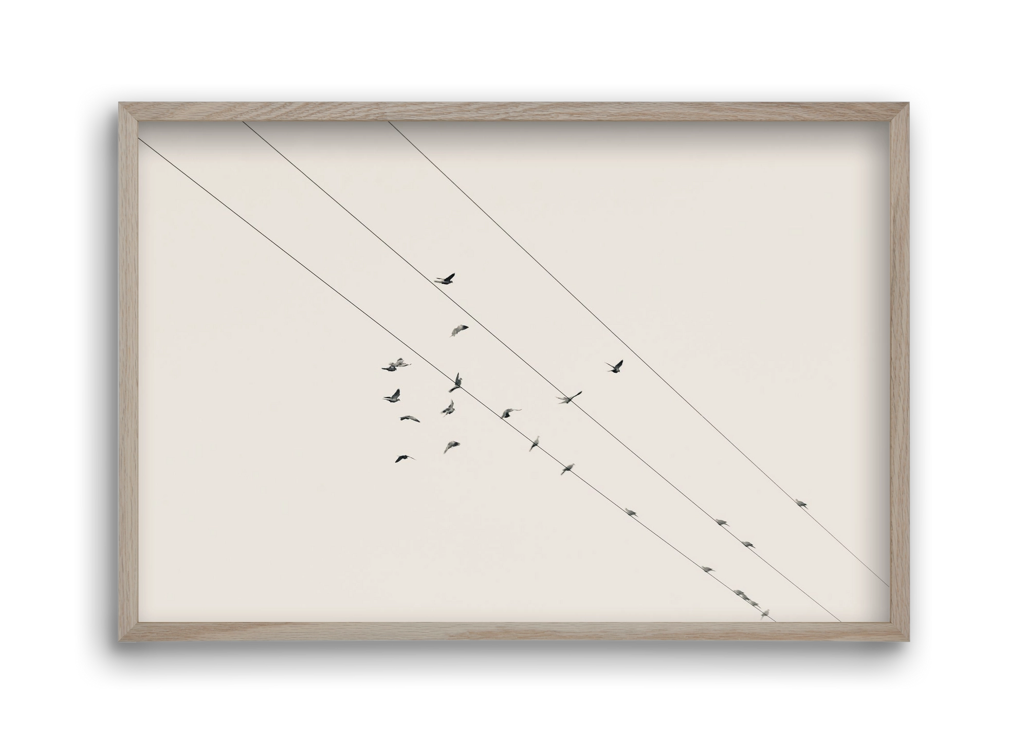 Matrix , 45x30 cm (45x30 cm), Tölgy keret