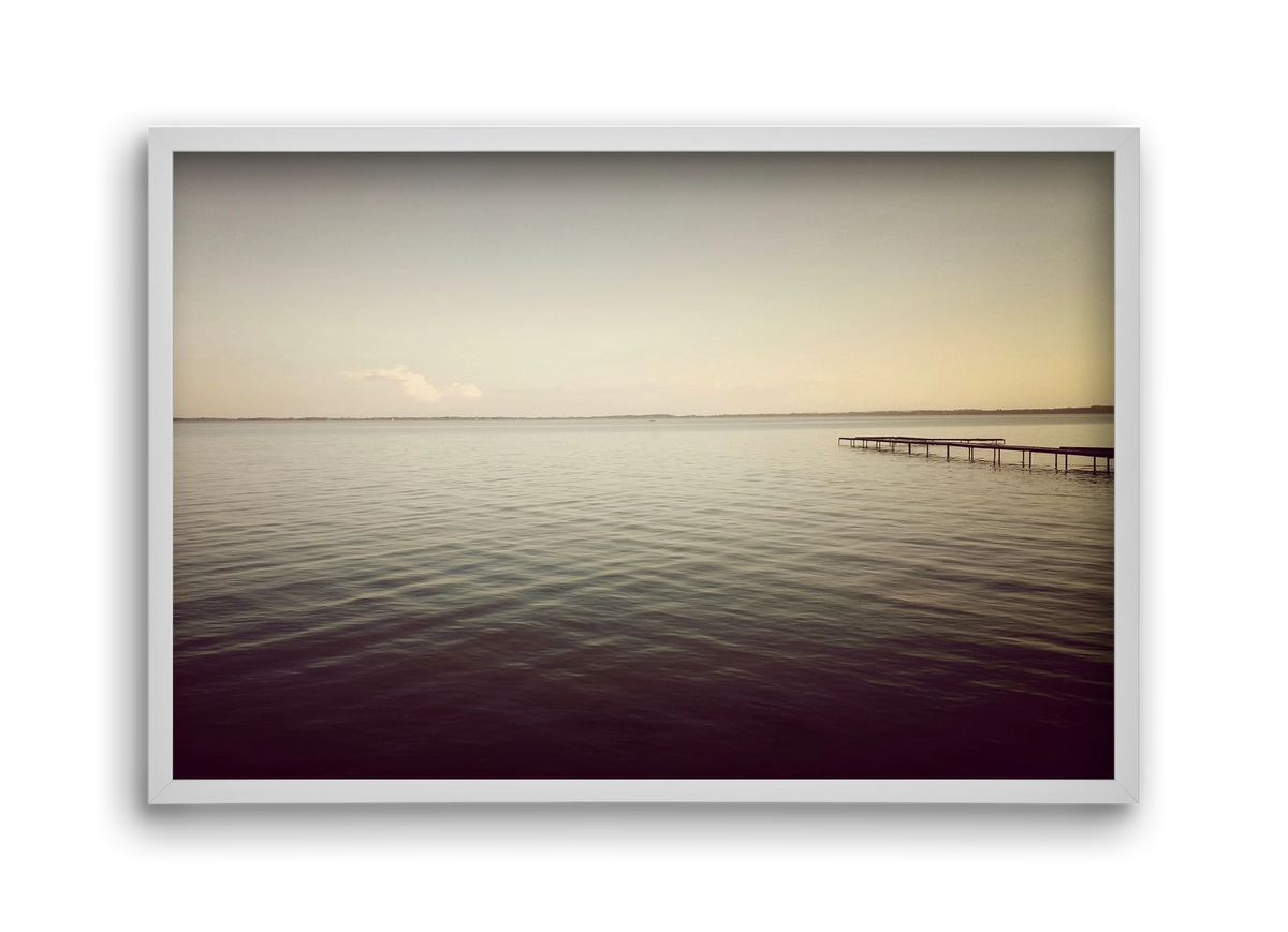 away from, 45x30 cm (45x30 cm), Fehér keret