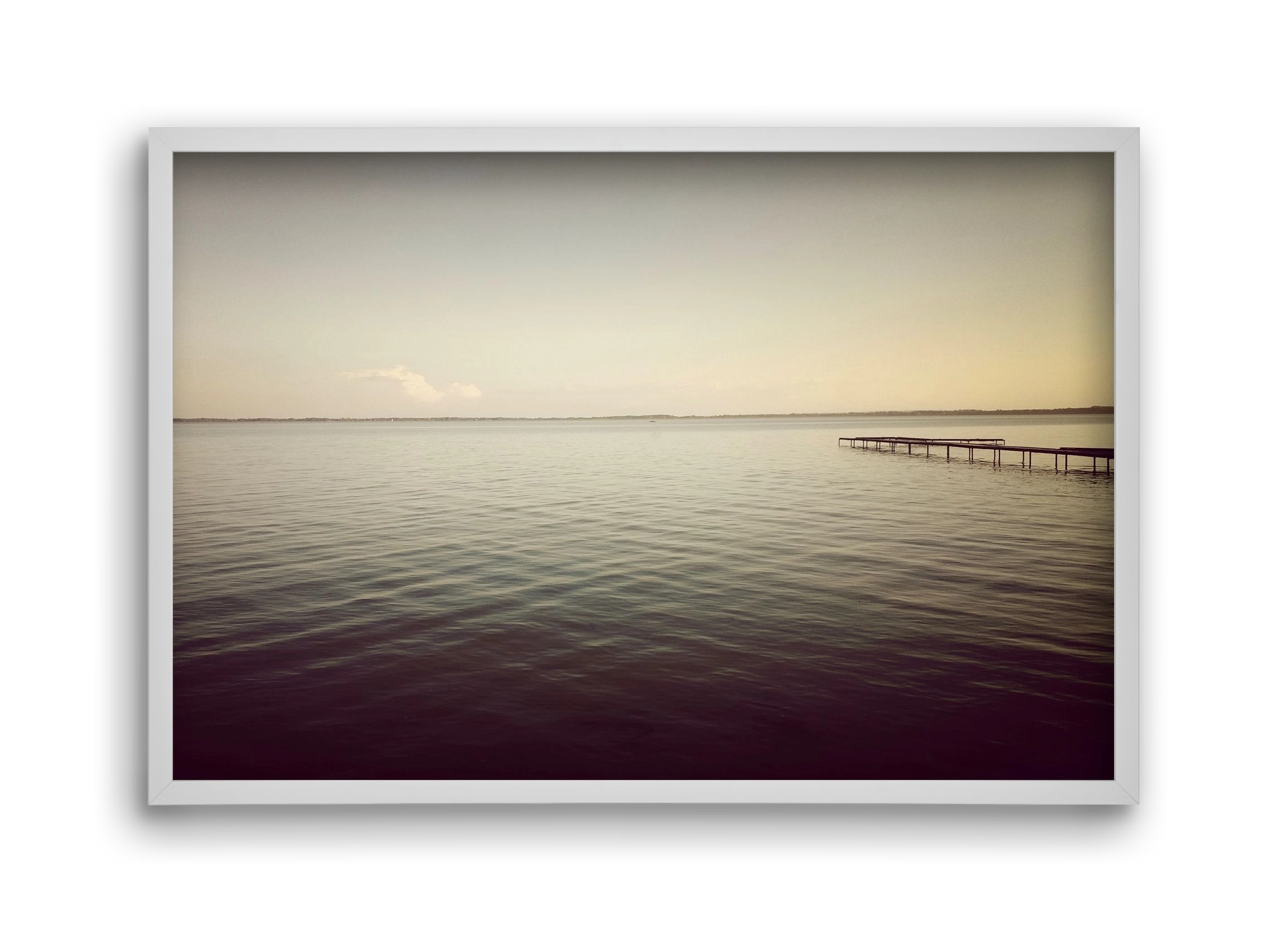 away from, 45x30 cm (45x30 cm), Fehér keret