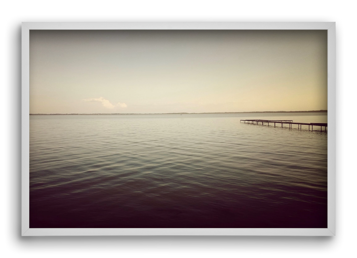away from, 60x40 cm (60x40 cm), Fehér keret