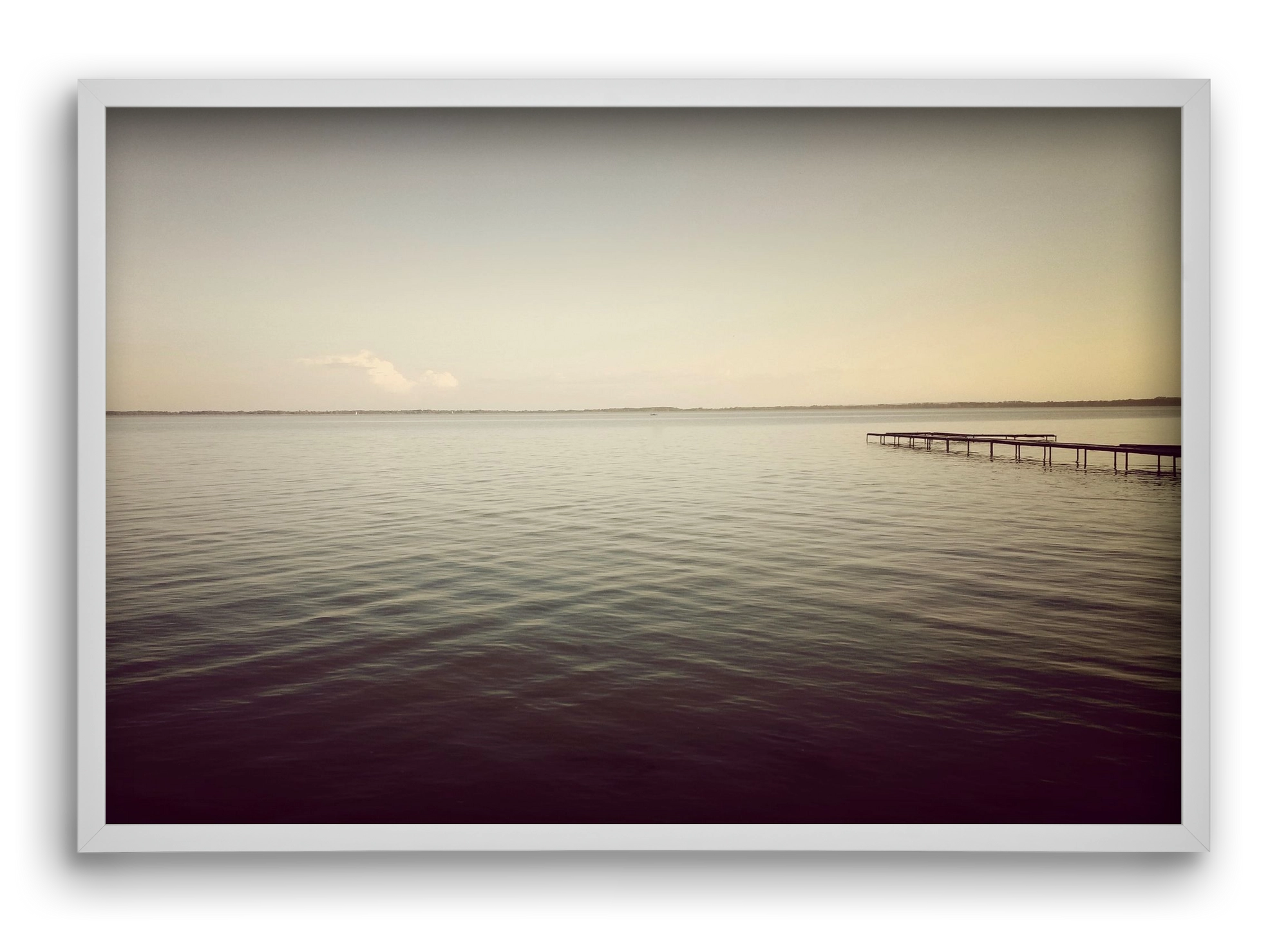 away from, 60x40 cm (60x40 cm), Fehér keret