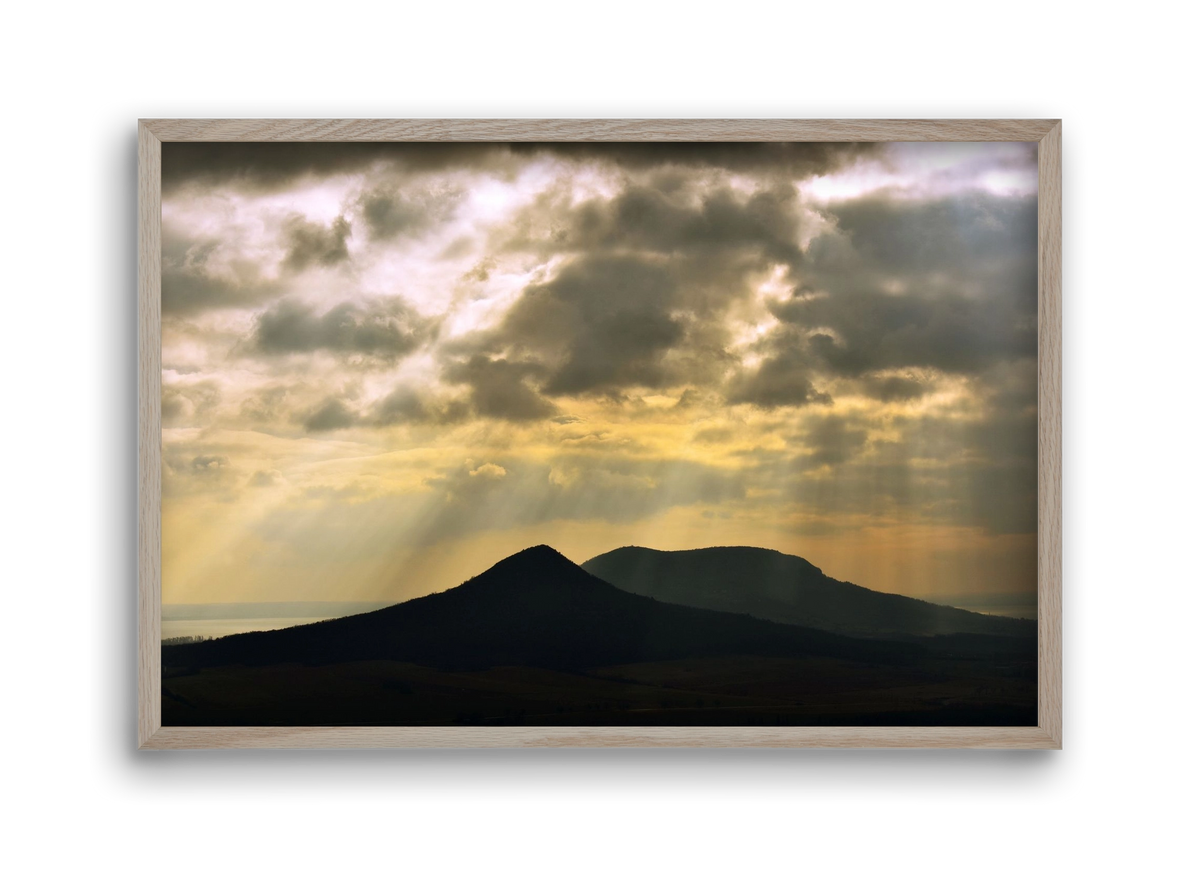 Heaven, 45x30 cm (45x30 cm), Tölgy keret