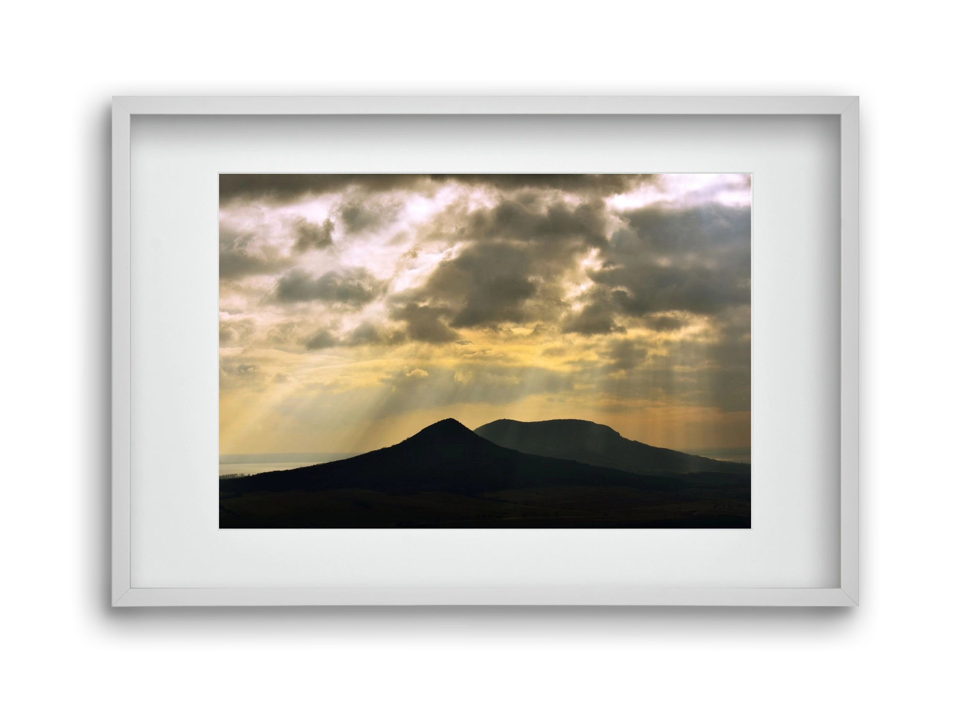 Heaven, 45x30 cm (30x20 cm), Fehér keret, paszpartuval