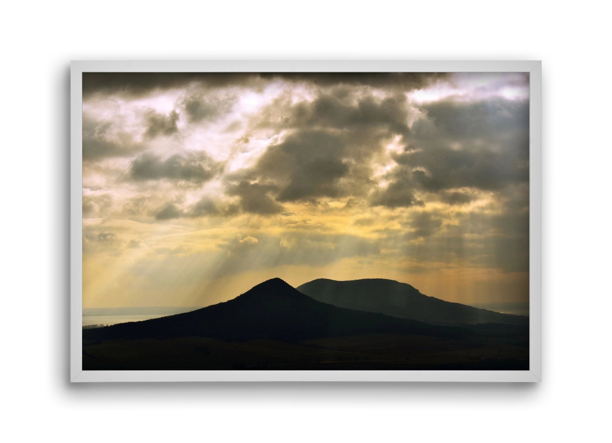 Heaven, 45x30 cm (45x30 cm), Fehér keret