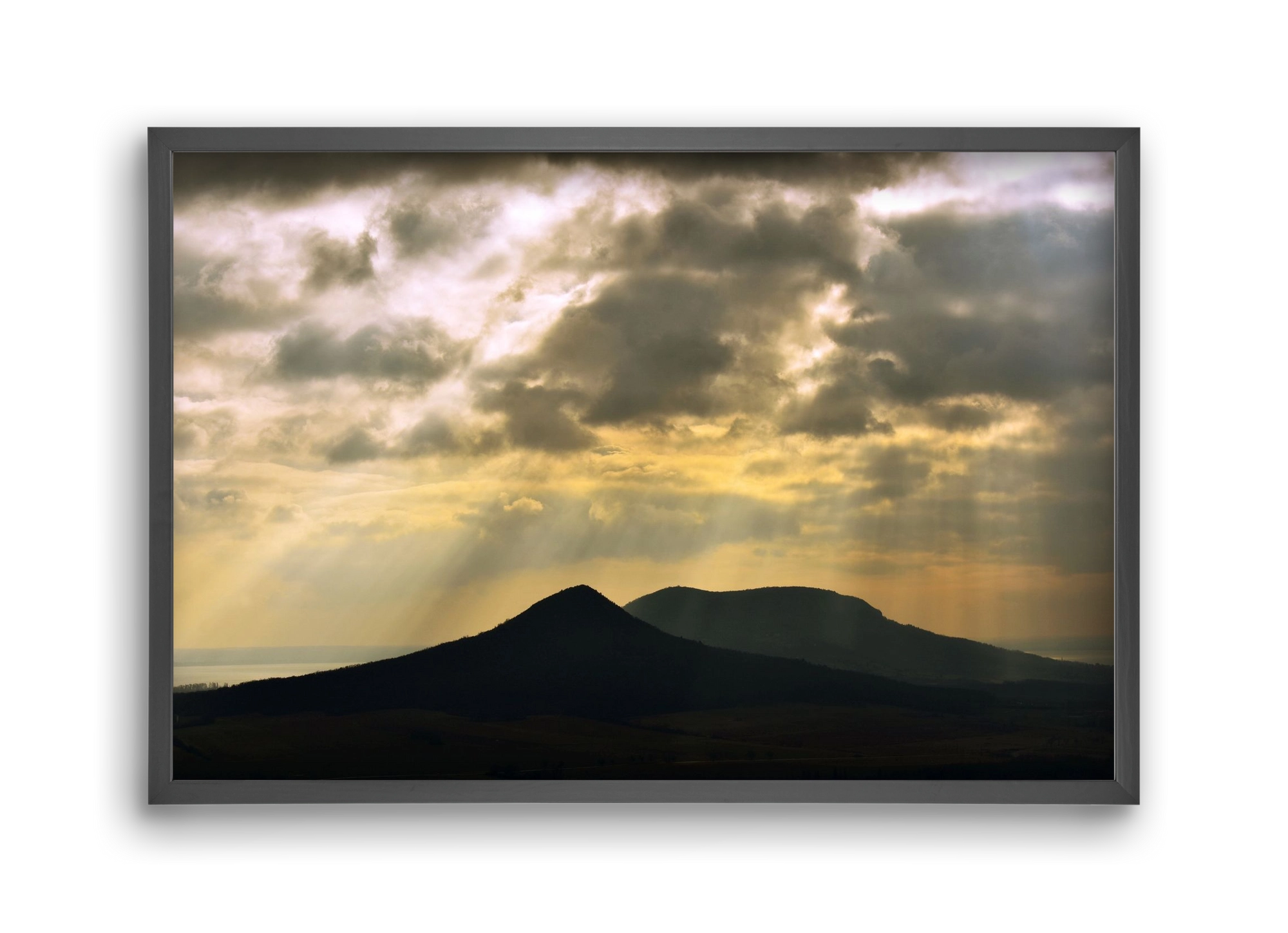 Heaven, 45x30 cm (45x30 cm), Fekete keret