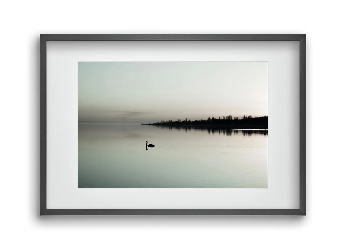 helikon , 45x30 cm (30x20 cm), Fekete keret, paszpartuval