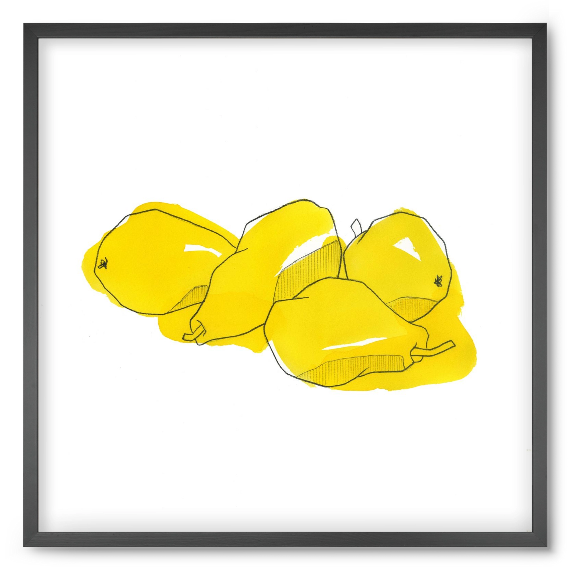 Pears, 50x50 cm (50x50 cm), Fekete keret
