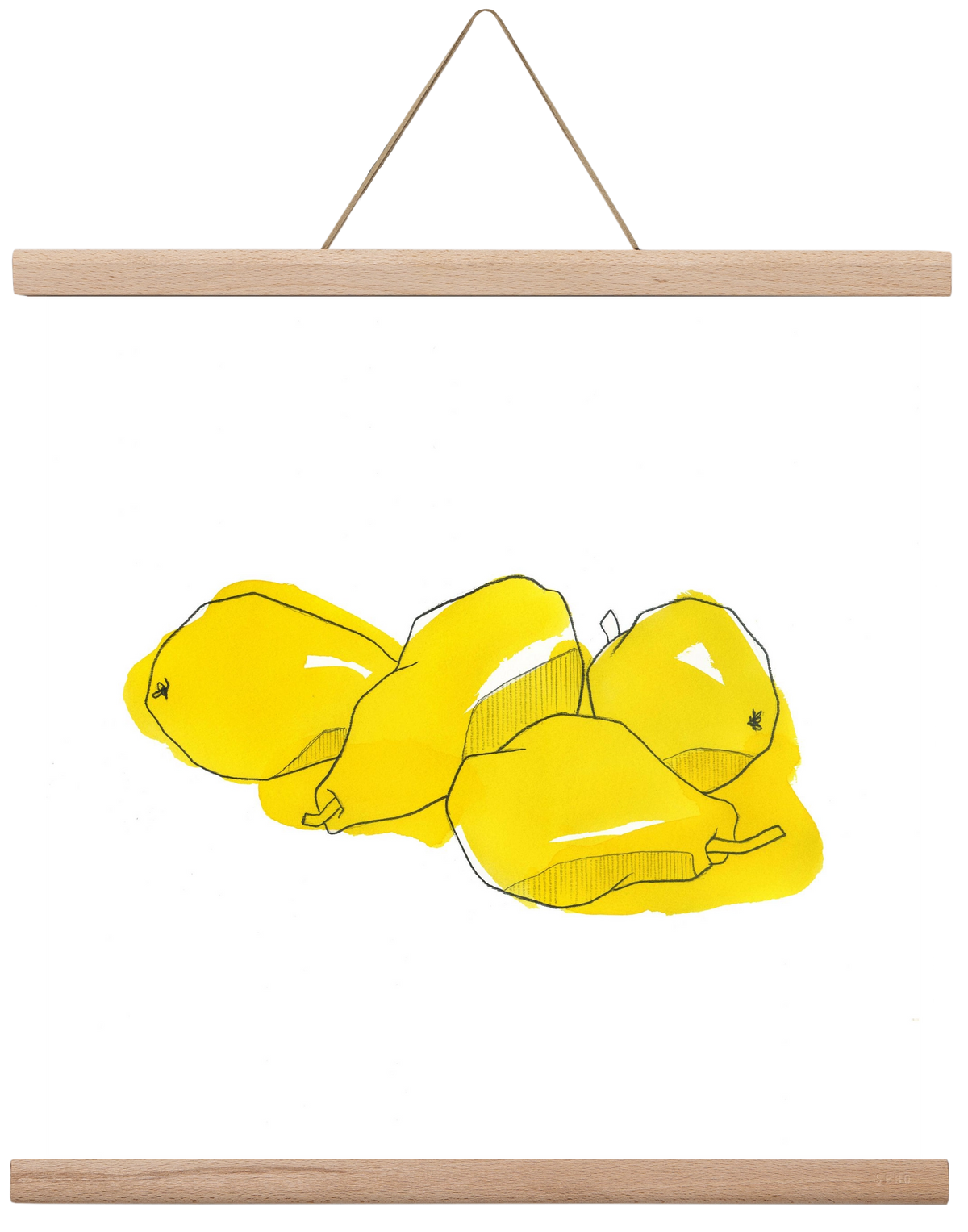 Pears, 40x40 cm (40x40 cm), Tölgy akasztó