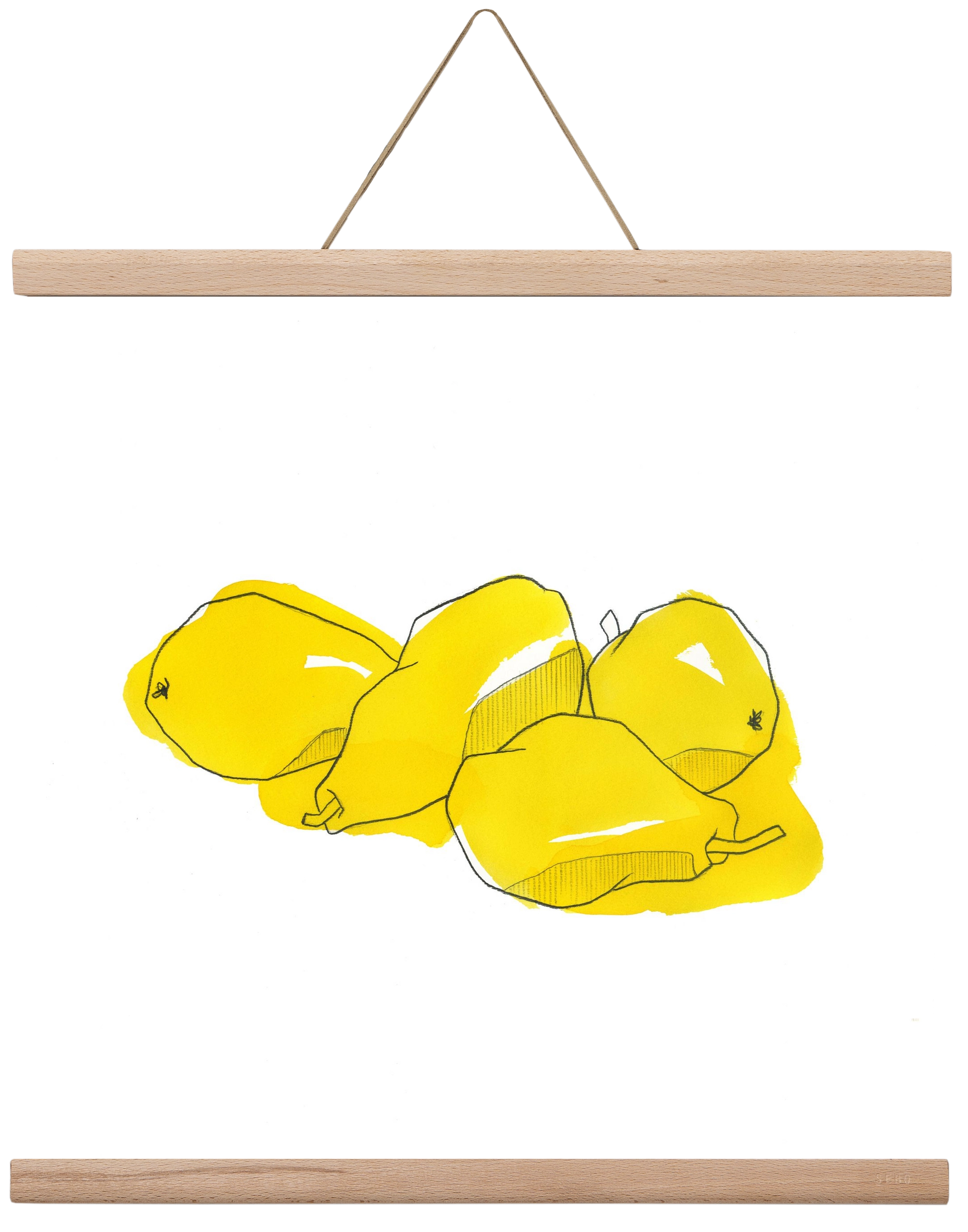 Pears, 40x40 cm (40x40 cm), Tölgy akasztó