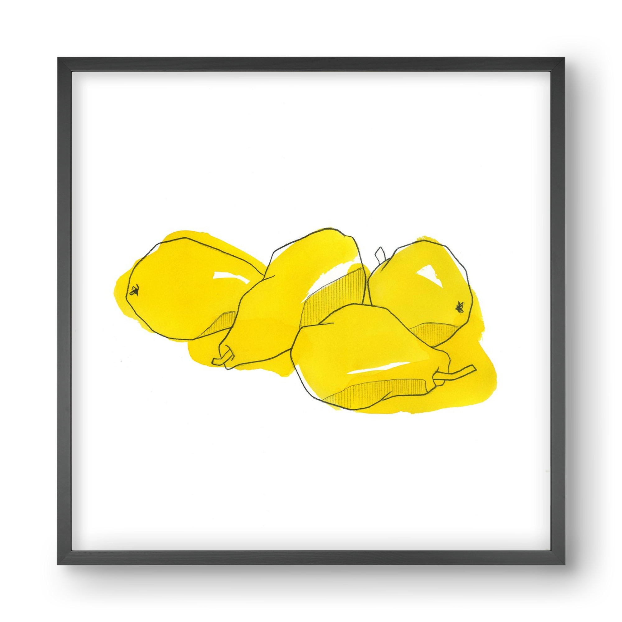 Pears, 40x40 cm (40x40 cm), Fekete keret