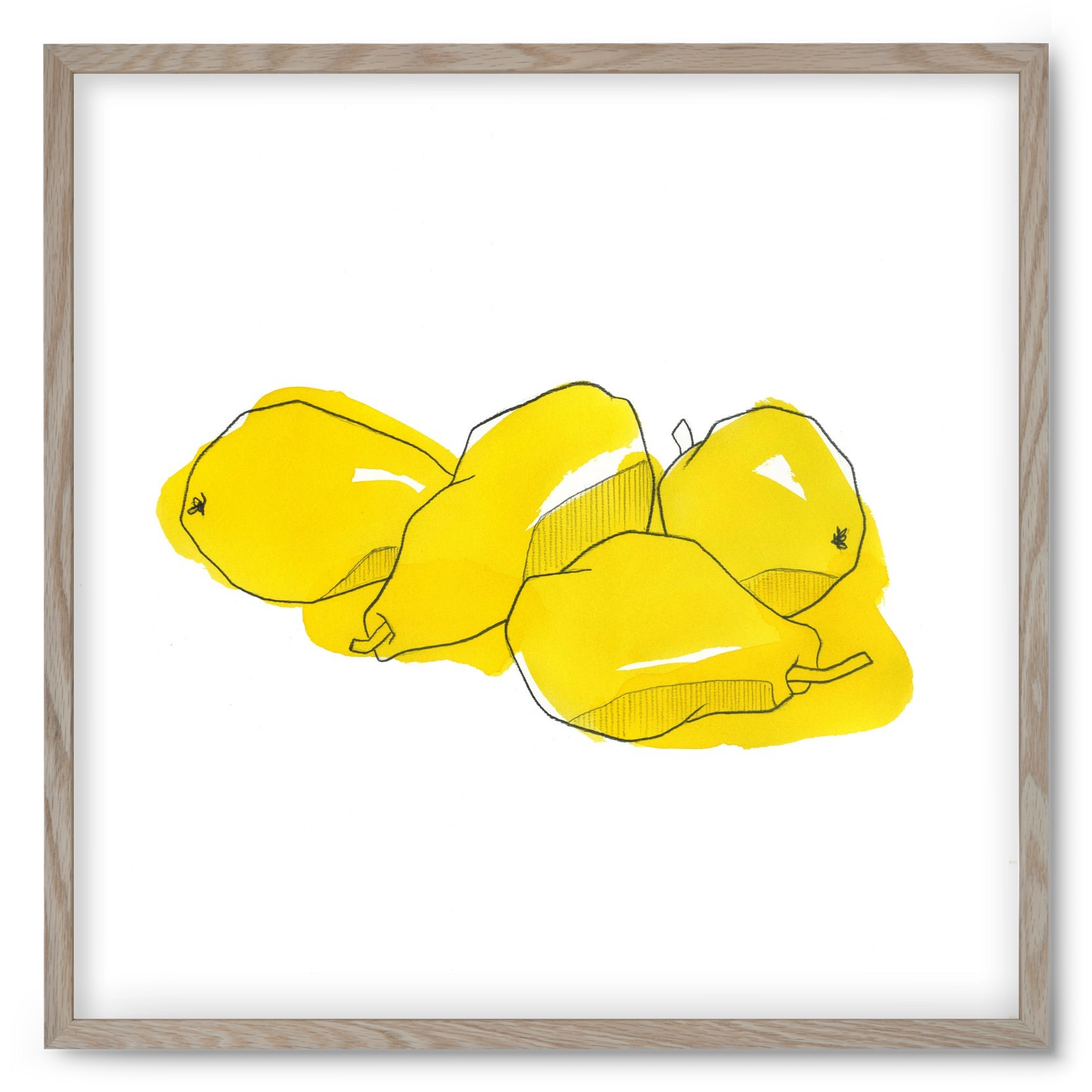 Pears, 50x50 cm (50x50 cm), Tölgy keret