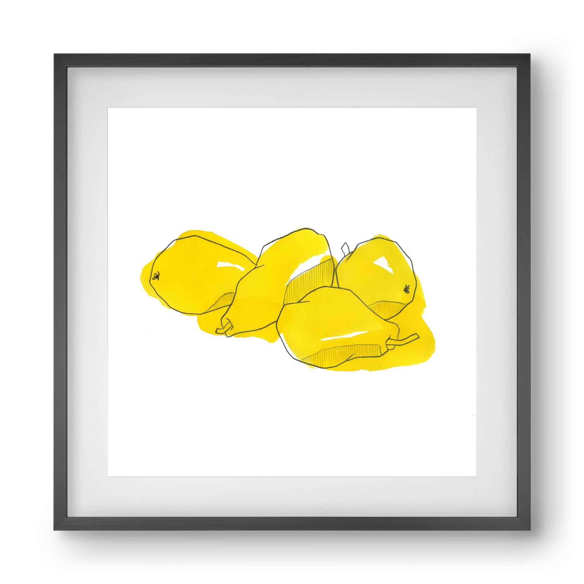 Pears, 40x40 cm (30x30 cm), Fekete keret, paszpartuval