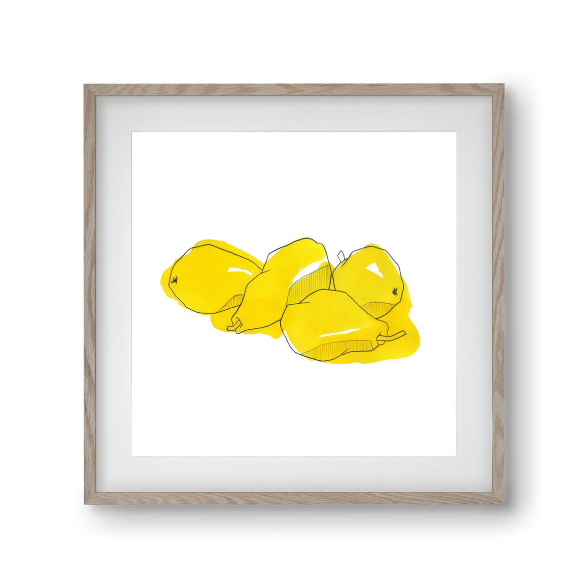 Pears, 30x30 cm (20x20 cm), Tölgy keret, paszpartuval