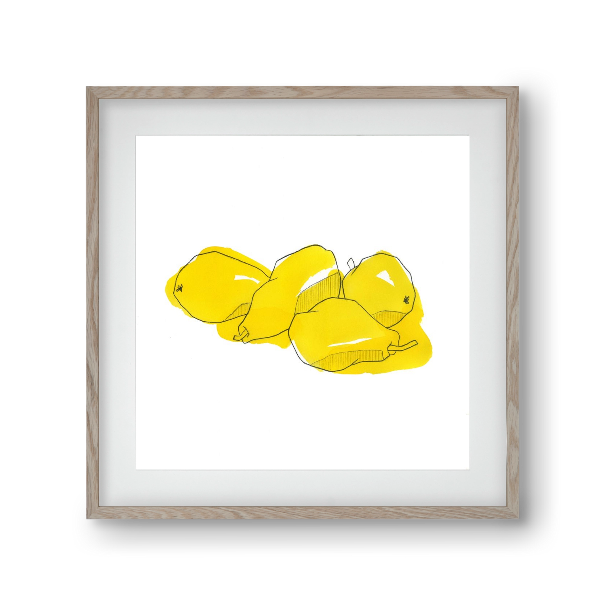 Pears, 30x30 cm (20x20 cm), Tölgy keret, paszpartuval