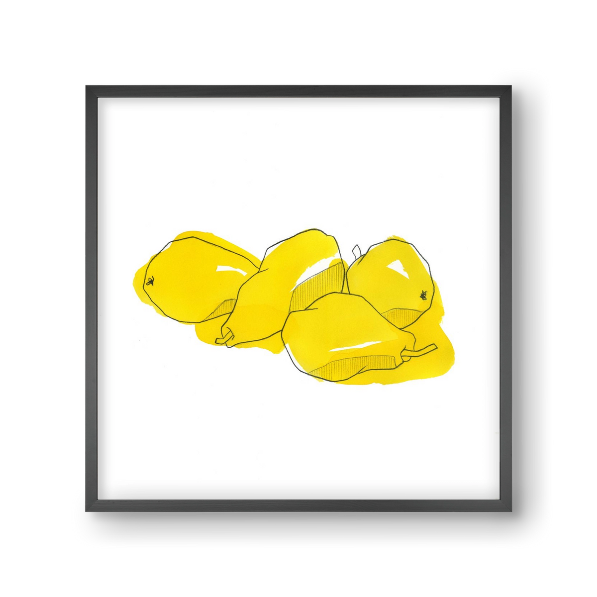 Pears, 30x30 cm (30x30 cm), Fekete keret