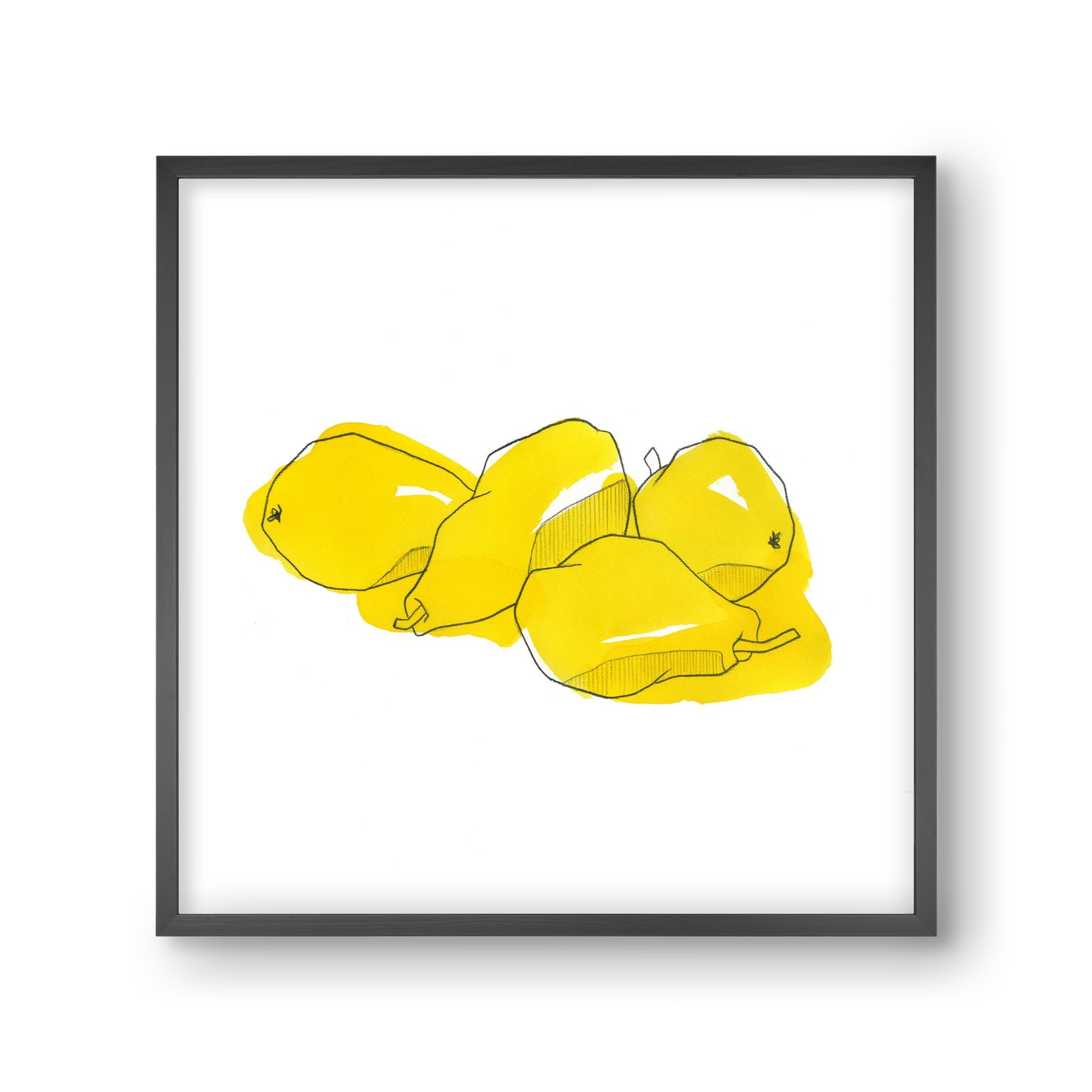 Pears, 30x30 cm (30x30 cm), Fekete keret