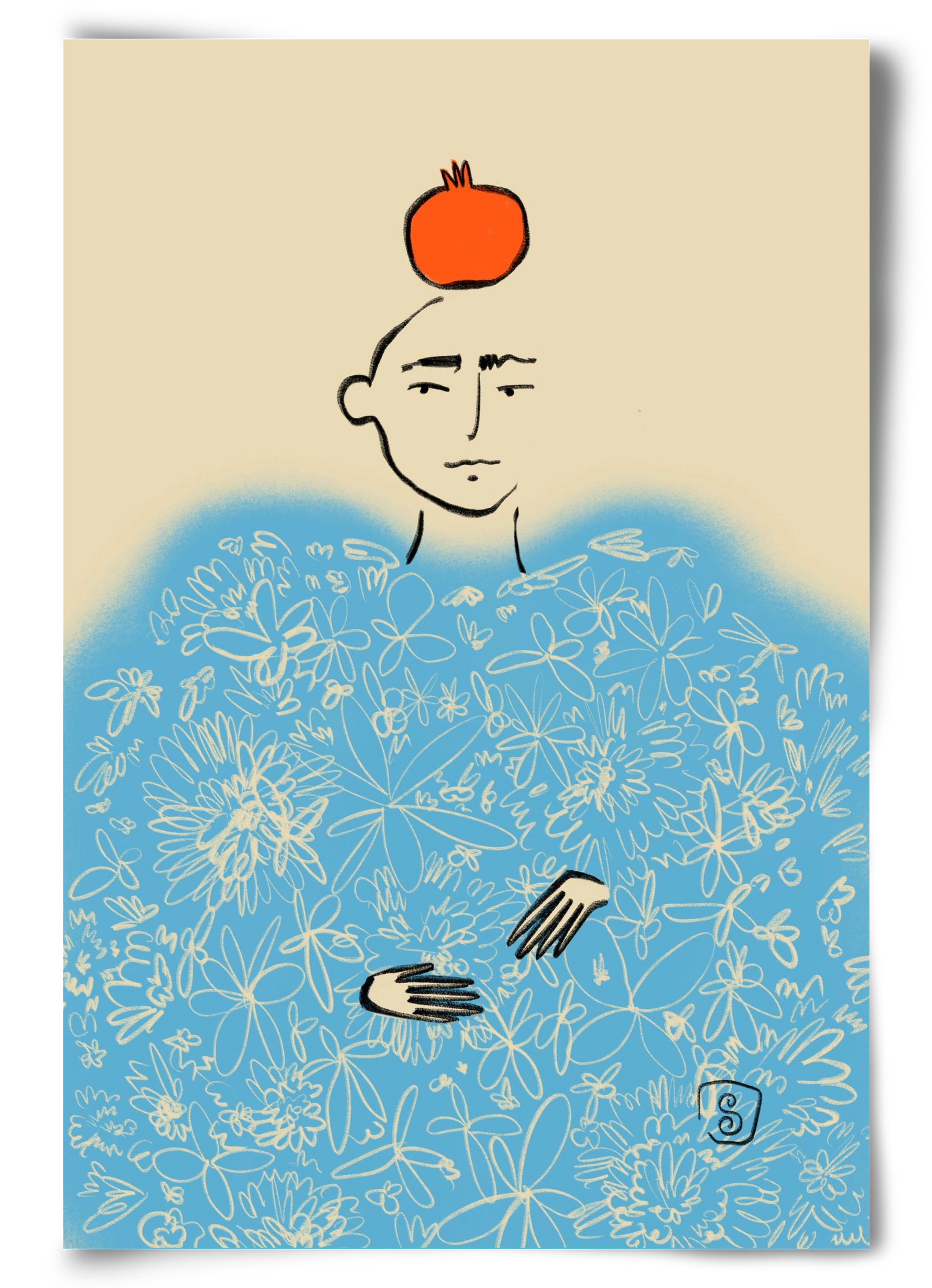 QUEEN OF WISDOM, 60x90 cm, Keret nélkül