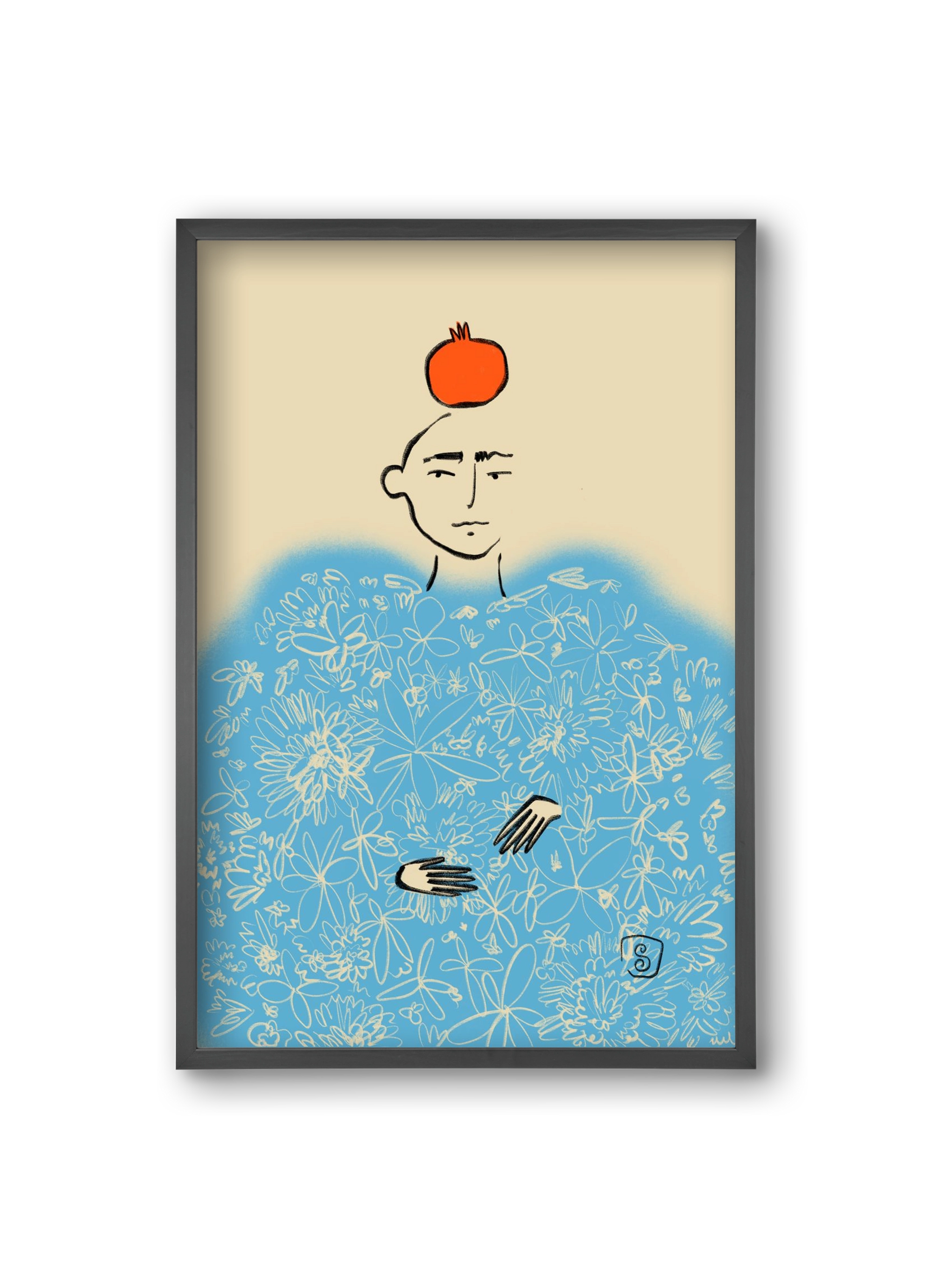 QUEEN OF WISDOM, 20x30 cm (20x30 cm), Fekete keret