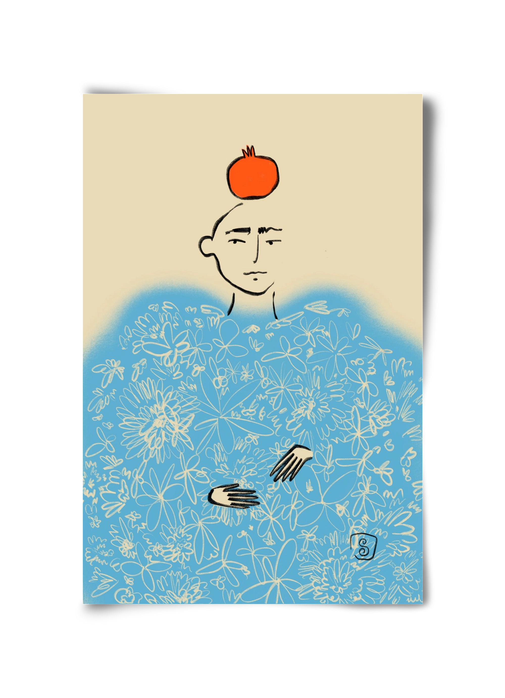 QUEEN OF WISDOM, 30x45 cm, Keret nélkül