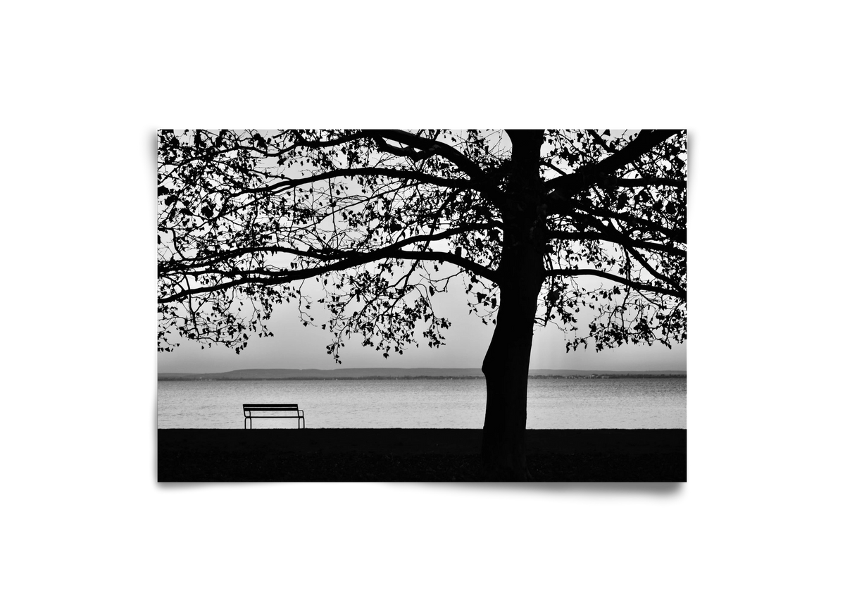 Badacsony part, 30x20 cm, Keret nélkül