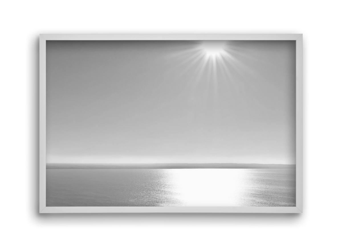 Badacsony, 45x30 cm (45x30 cm), Fehér keret