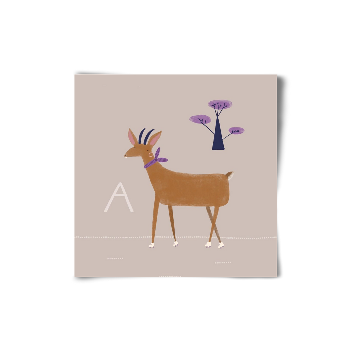 A, mint Antilop, 20x20 cm, Keret nélkül