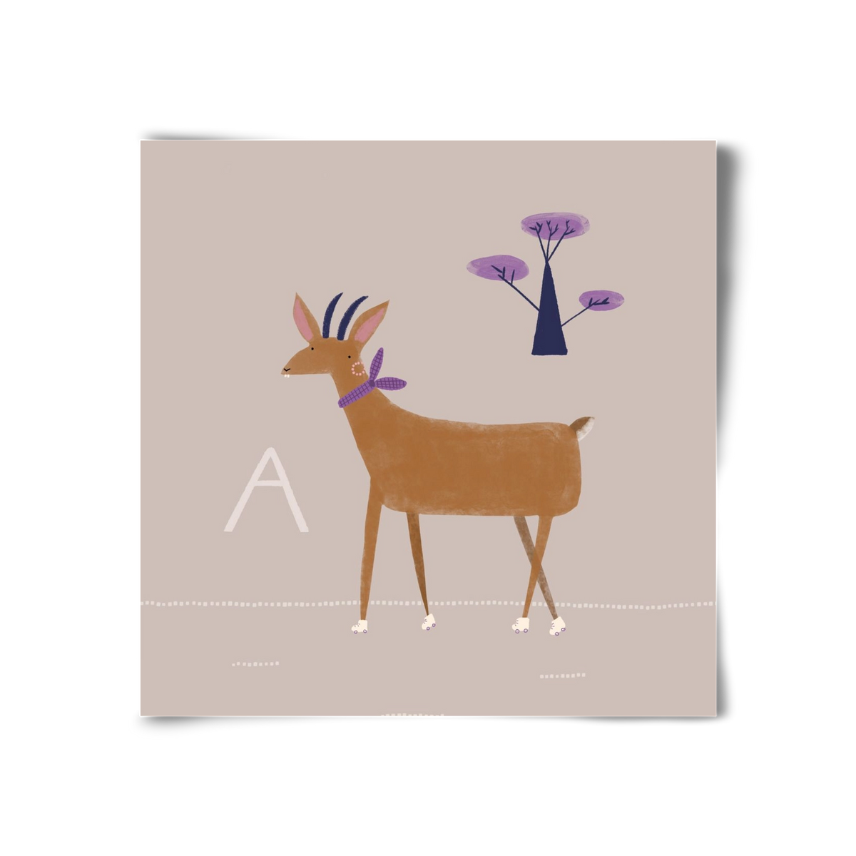 A, mint Antilop, 30x30 cm, Keret nélkül