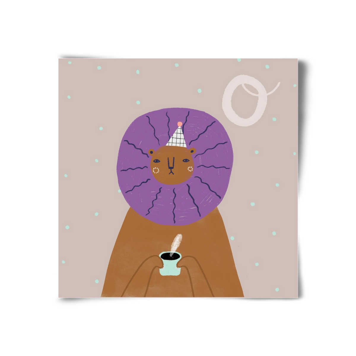 O, mint Oroszlán, 30x30 cm, Keret nélkül