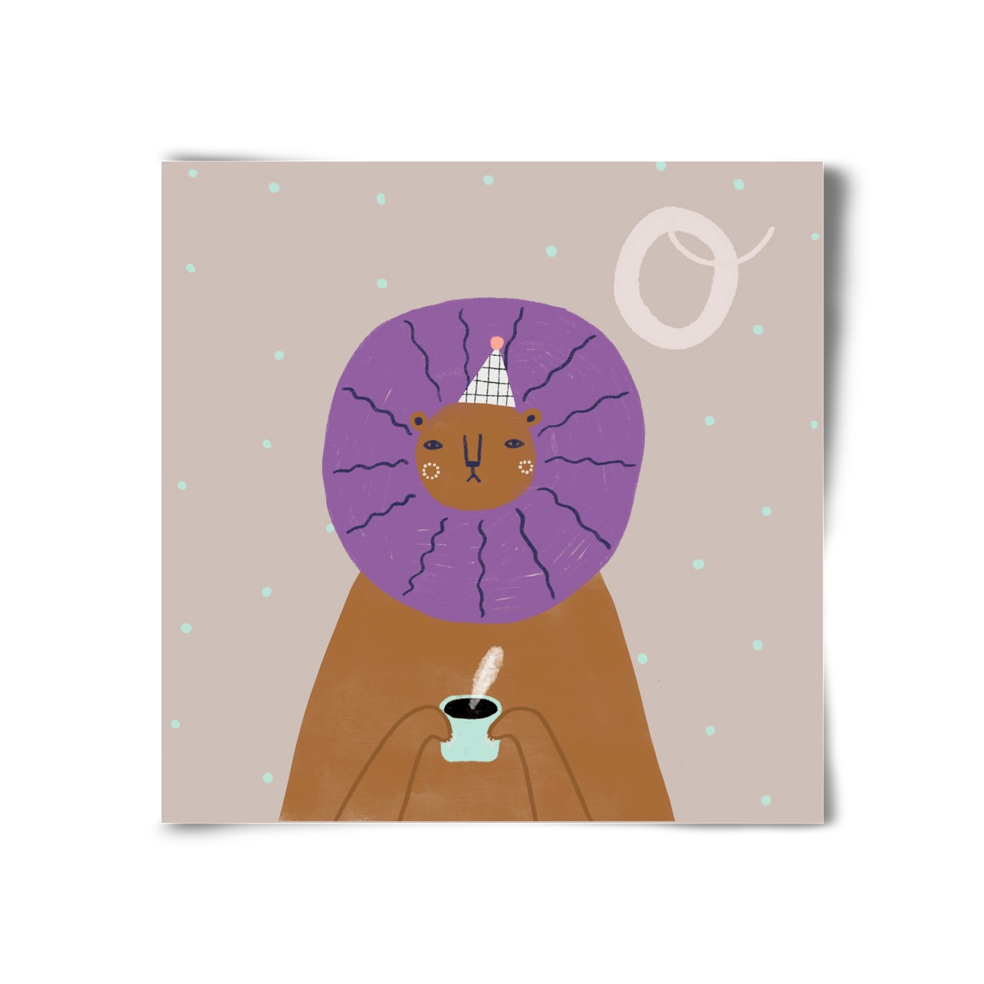 O, mint Oroszlán, 30x30 cm, Keret nélkül