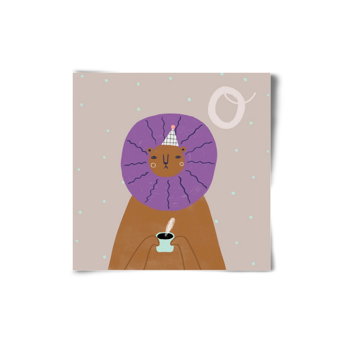 O, mint Oroszlán, 20x20 cm, Keret nélkül