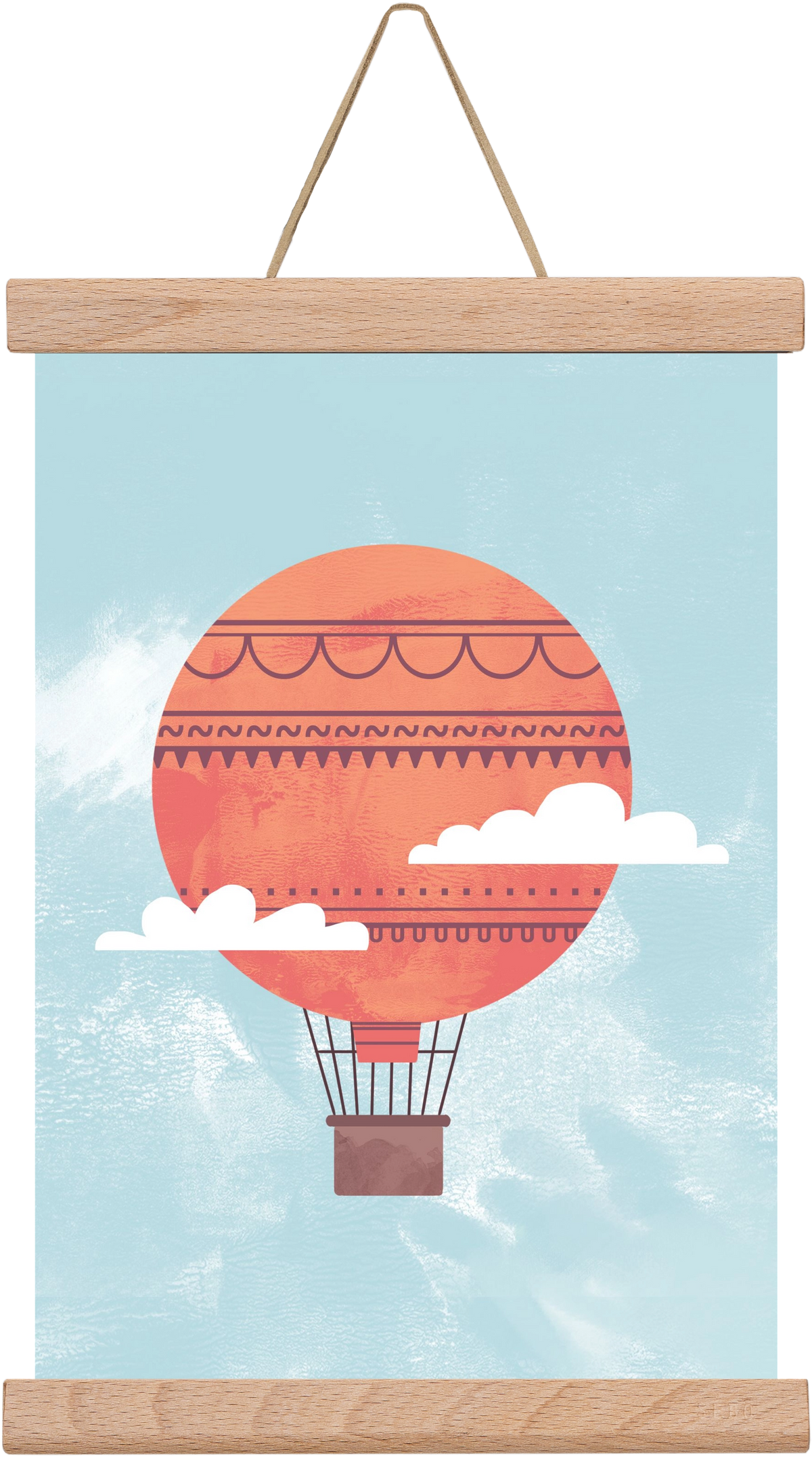 Balloon, 20x30 cm (20x30 cm), Tölgy akasztó