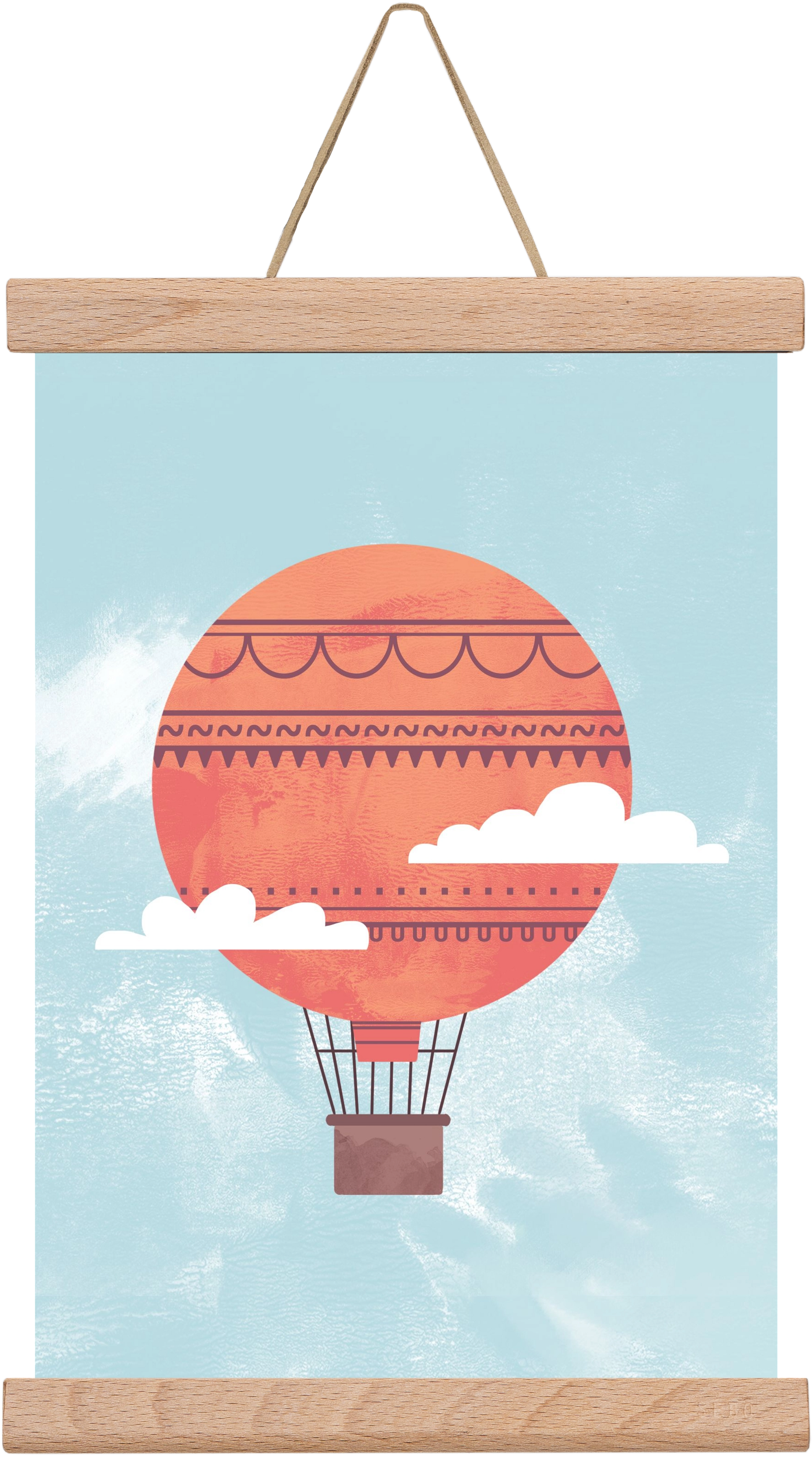 Balloon, 20x30 cm (20x30 cm), Tölgy akasztó