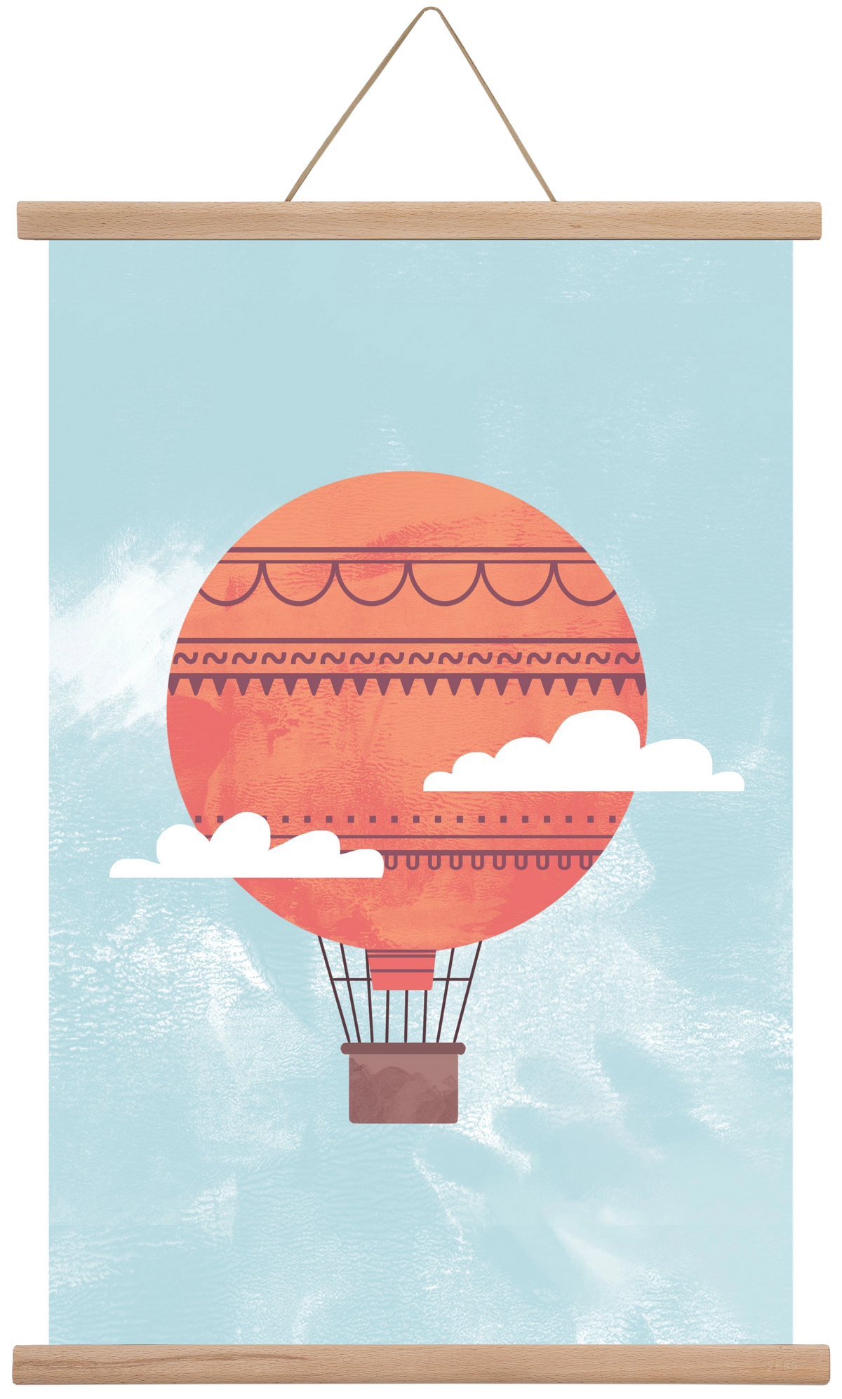 Balloon, 40x60 cm (40x60 cm), Tölgy akasztó