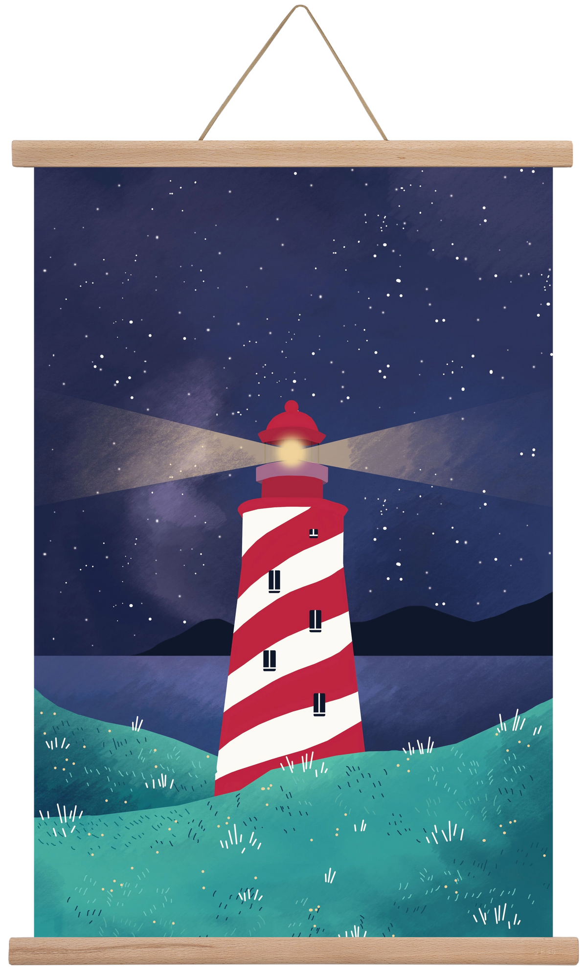 Lighthouse, 40x60 cm (40x60 cm), Tölgy akasztó