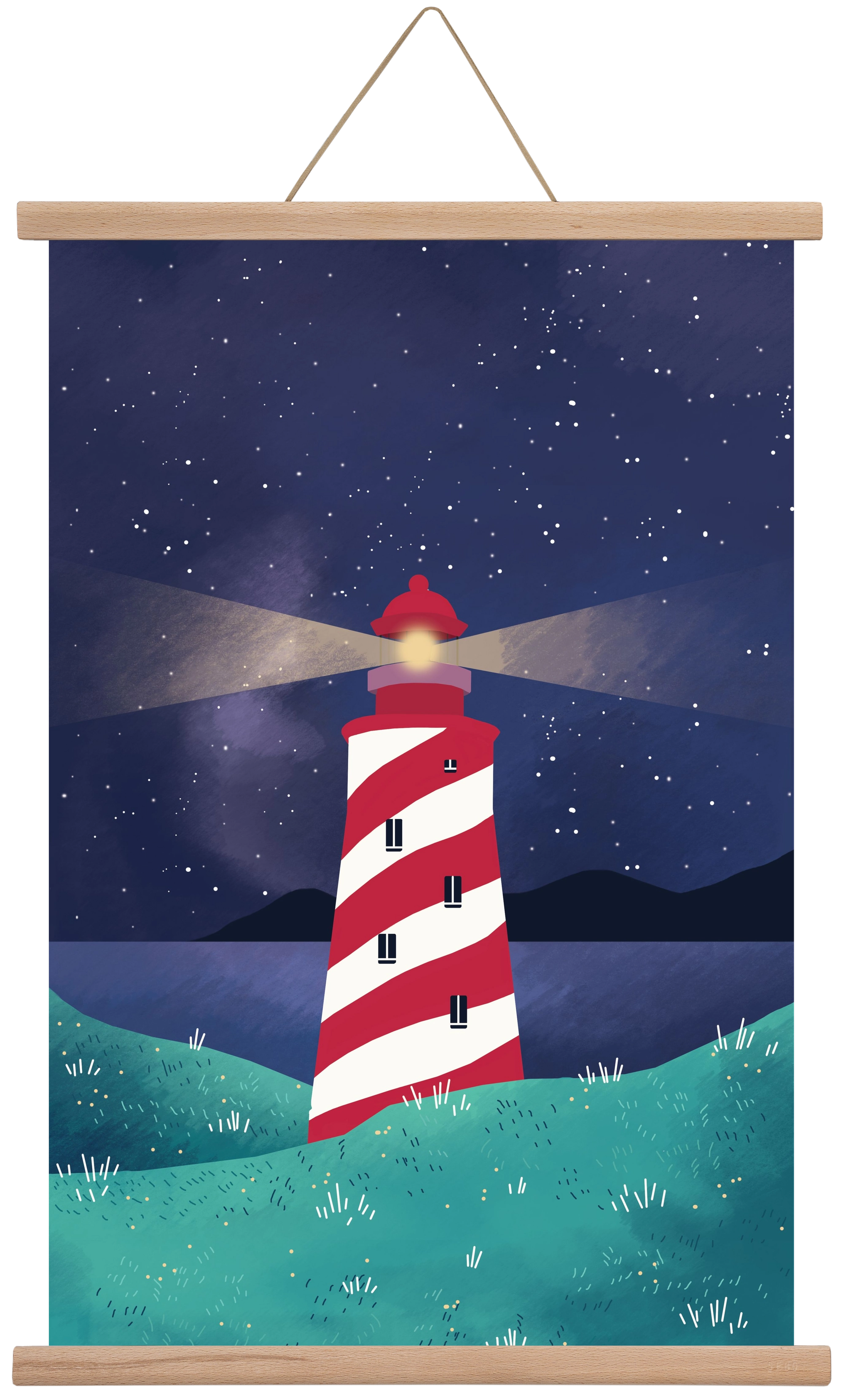 Lighthouse, 40x60 cm (40x60 cm), Tölgy akasztó