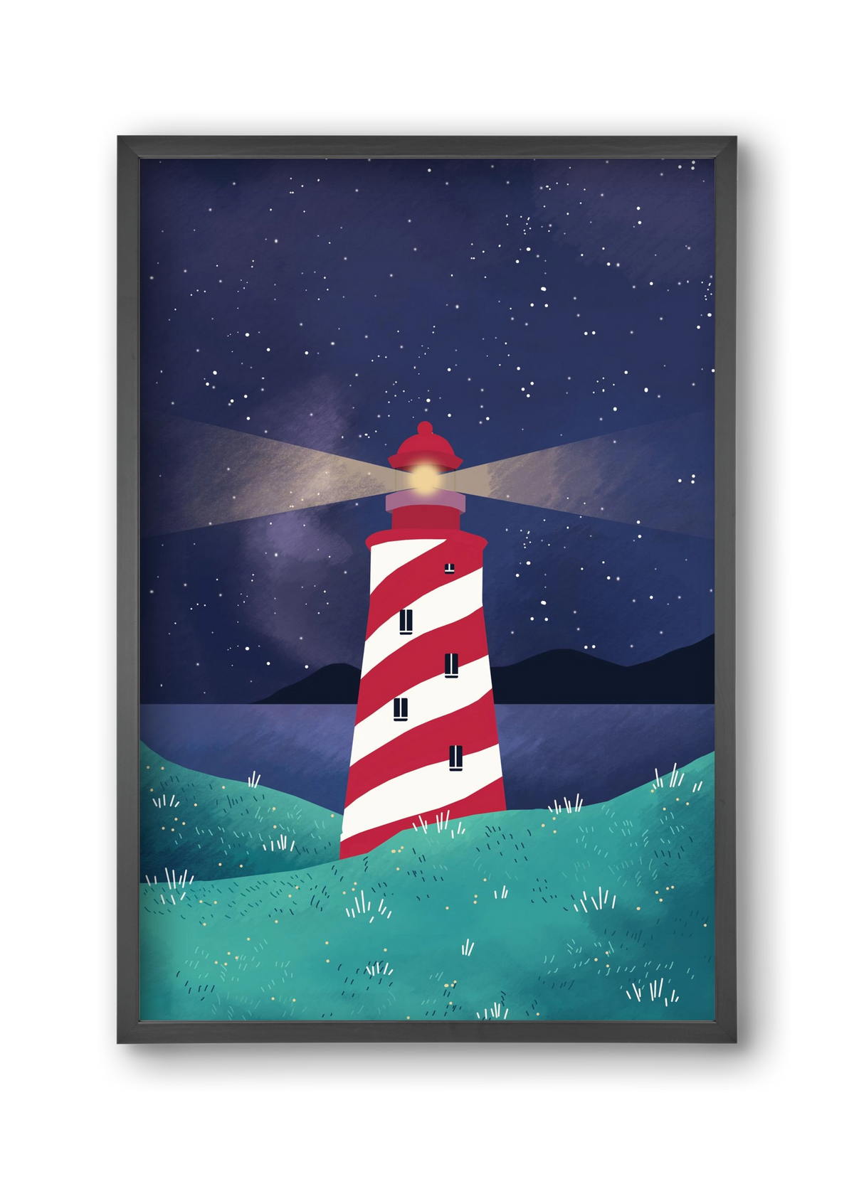 Lighthouse, 30x45 cm (30x45 cm), Fekete keret