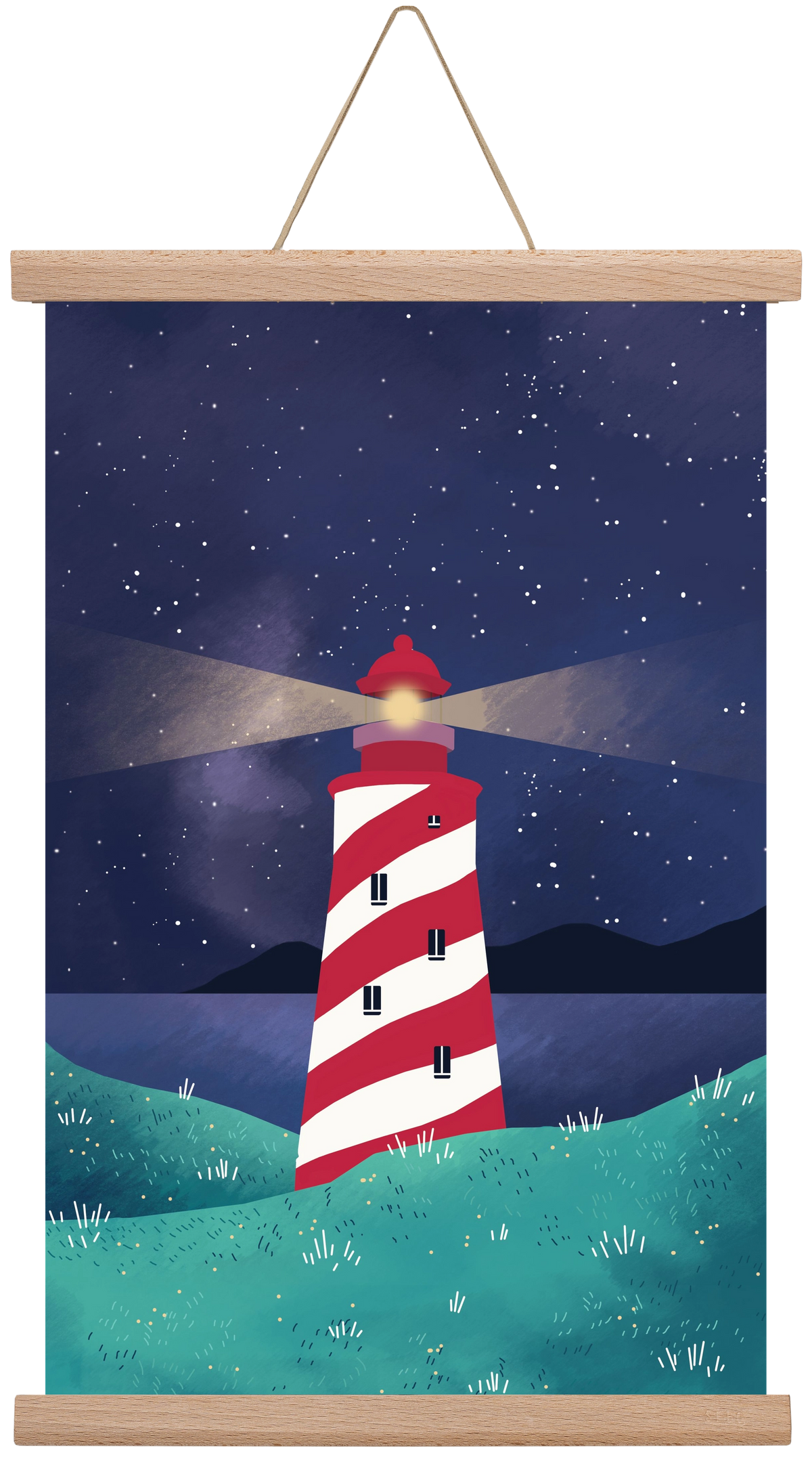 Lighthouse, 30x45 cm (30x45 cm), Tölgy akasztó