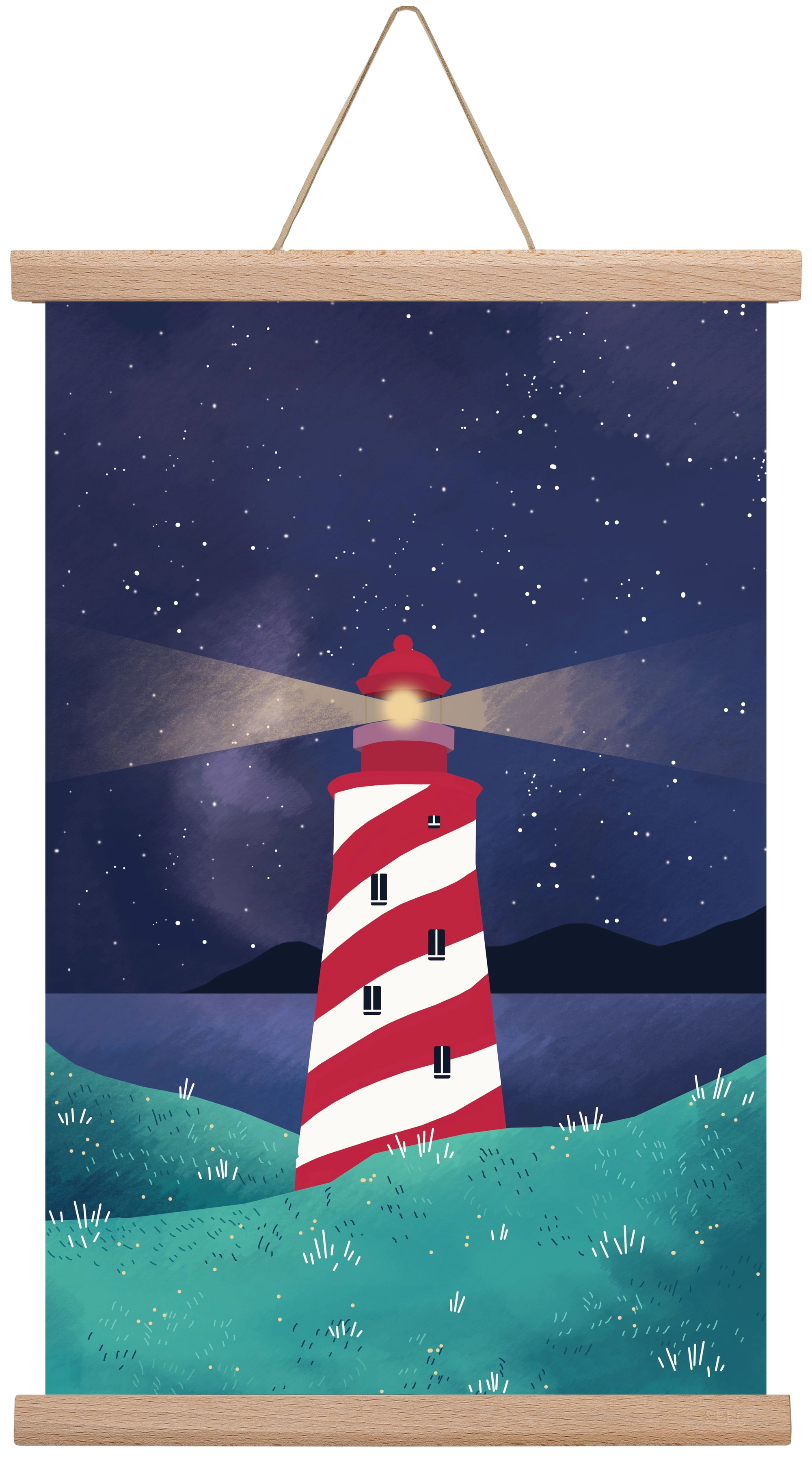 Lighthouse, 30x45 cm (30x45 cm), Tölgy akasztó