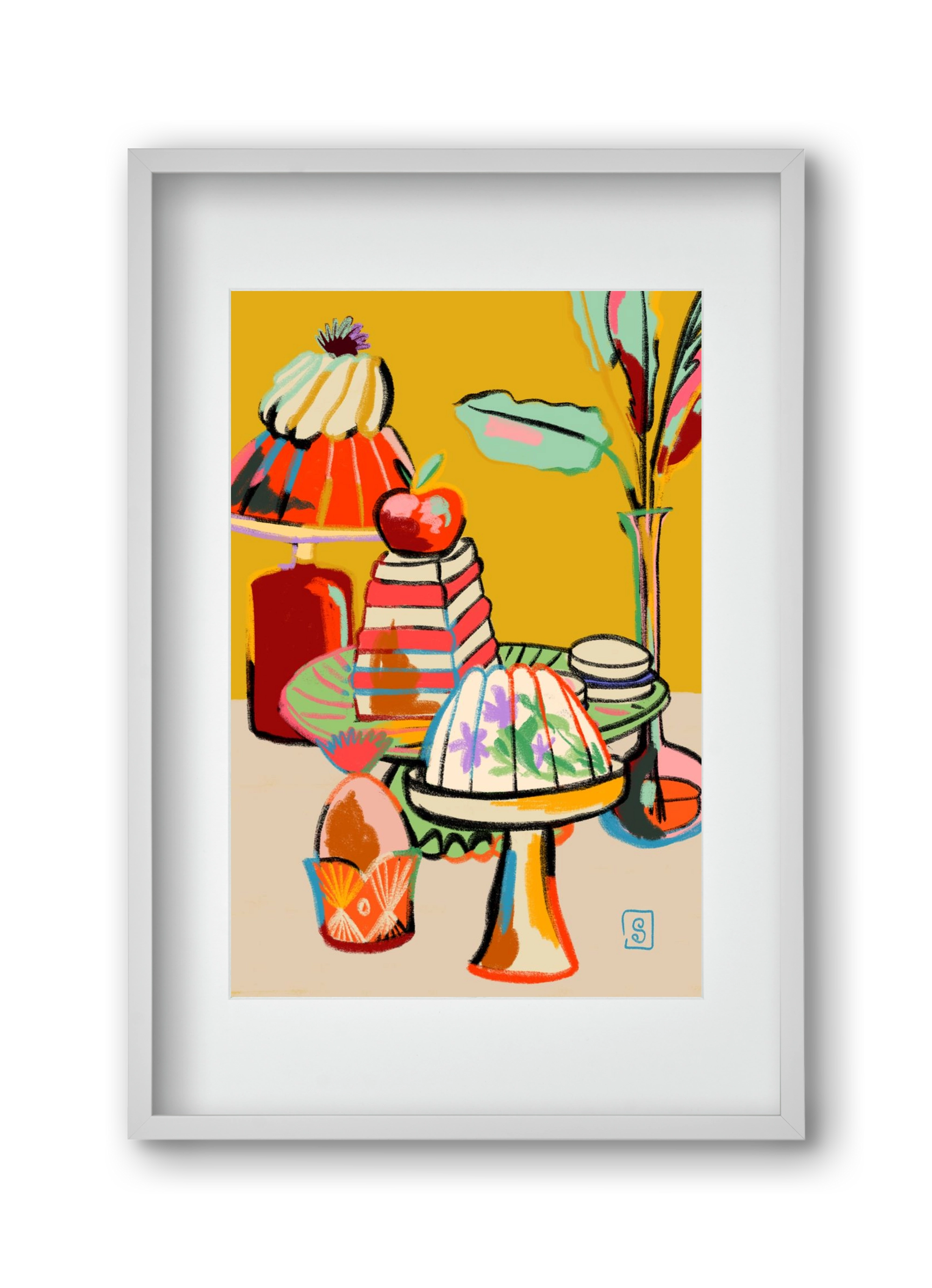 SWEET TOOTH, 30x45 cm (20x30 cm), Fehér keret, paszpartuval