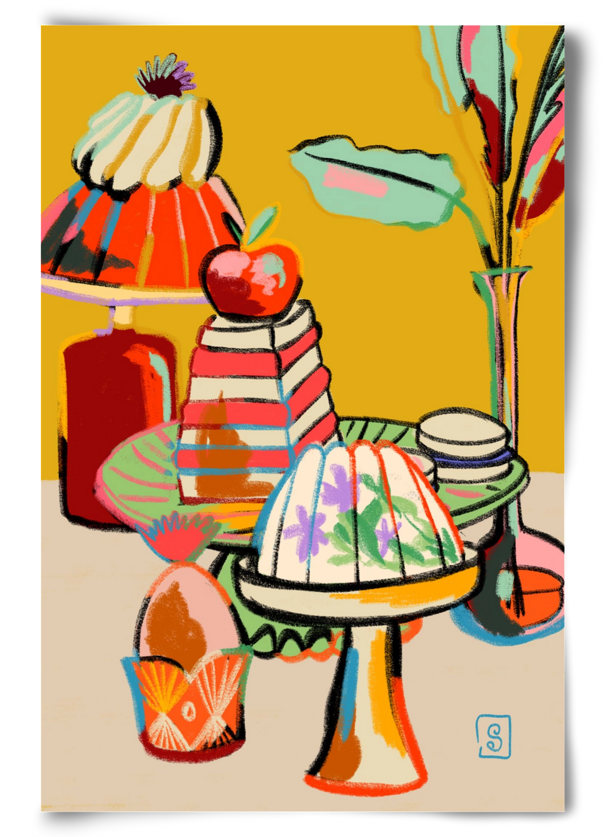 SWEET TOOTH, 60x90 cm, Keret nélkül