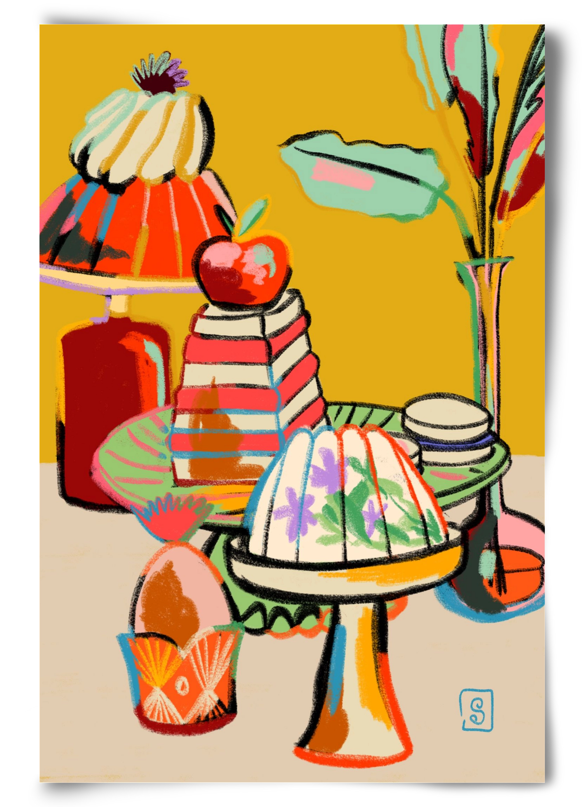 SWEET TOOTH, 60x90 cm, Keret nélkül