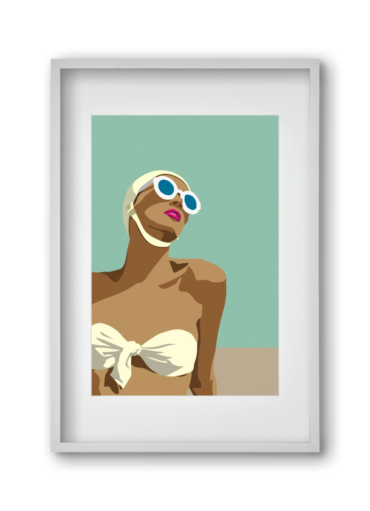 Sunglasses, 30x45 cm (20x30 cm), Fehér keret, paszpartuval
