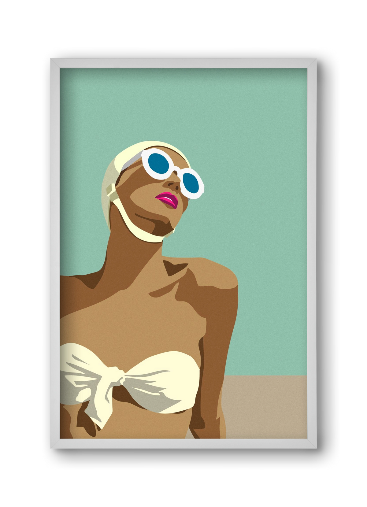 Sunglasses, 30x45 cm (30x45 cm), Fehér keret