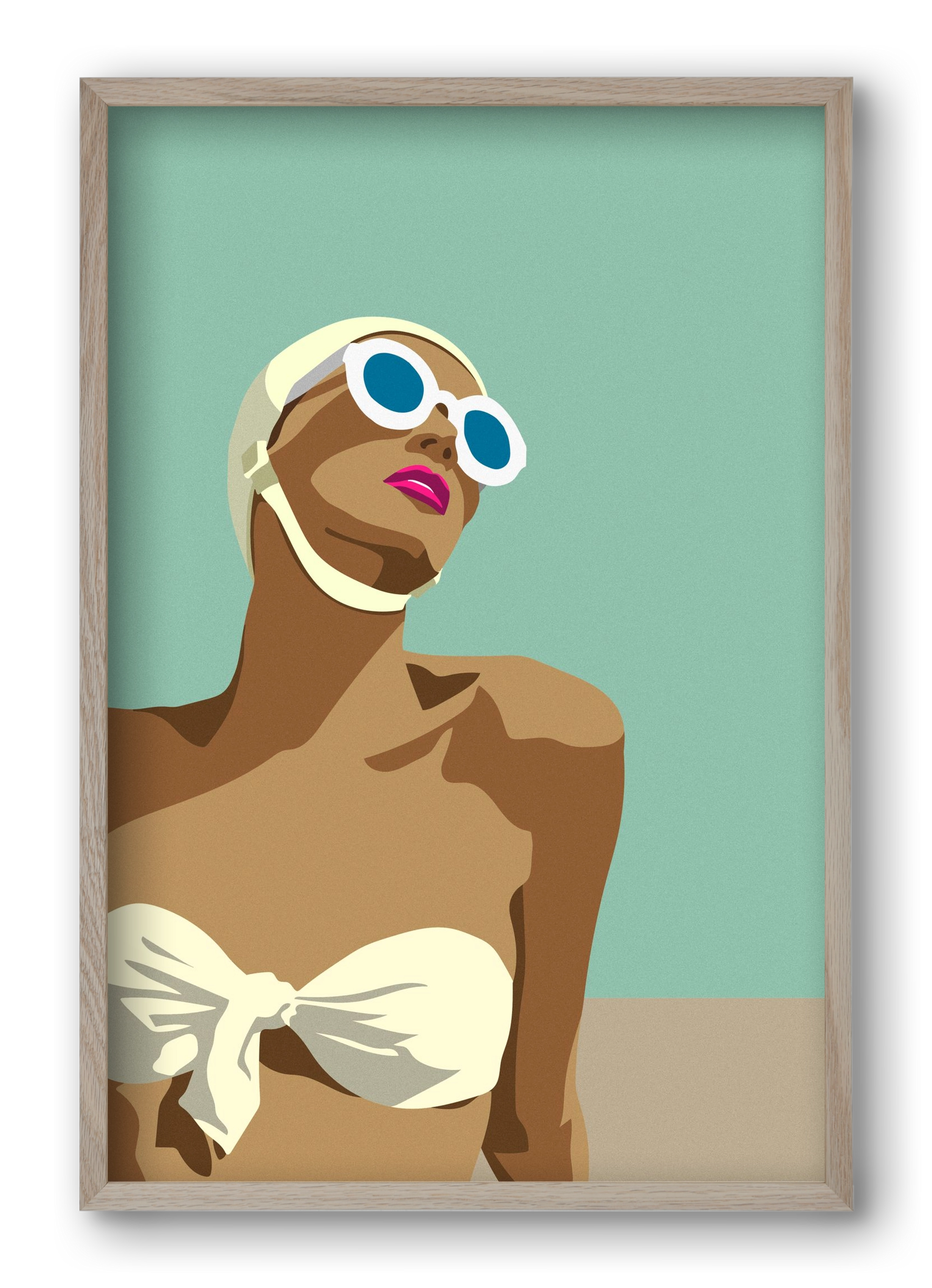 Sunglasses, 40x60 cm (40x60 cm), Tölgy keret