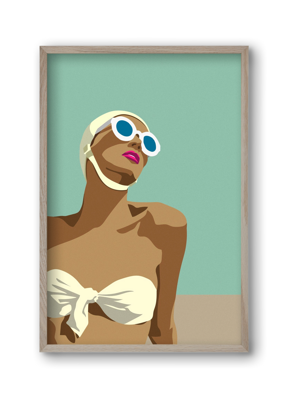 Sunglasses, 30x45 cm (30x45 cm), Tölgy keret