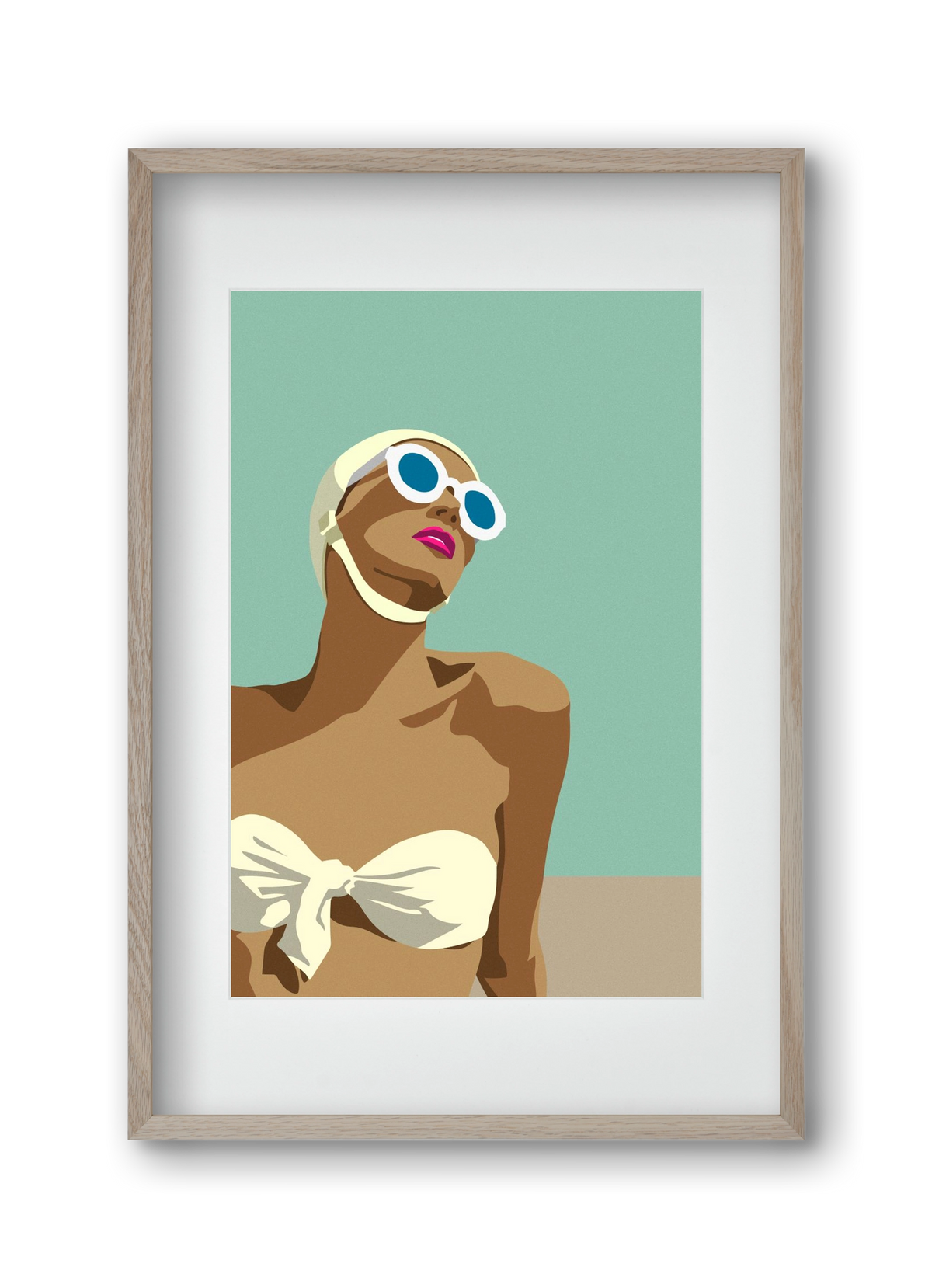 Sunglasses, 30x45 cm (20x30 cm), Tölgy keret, paszpartuval